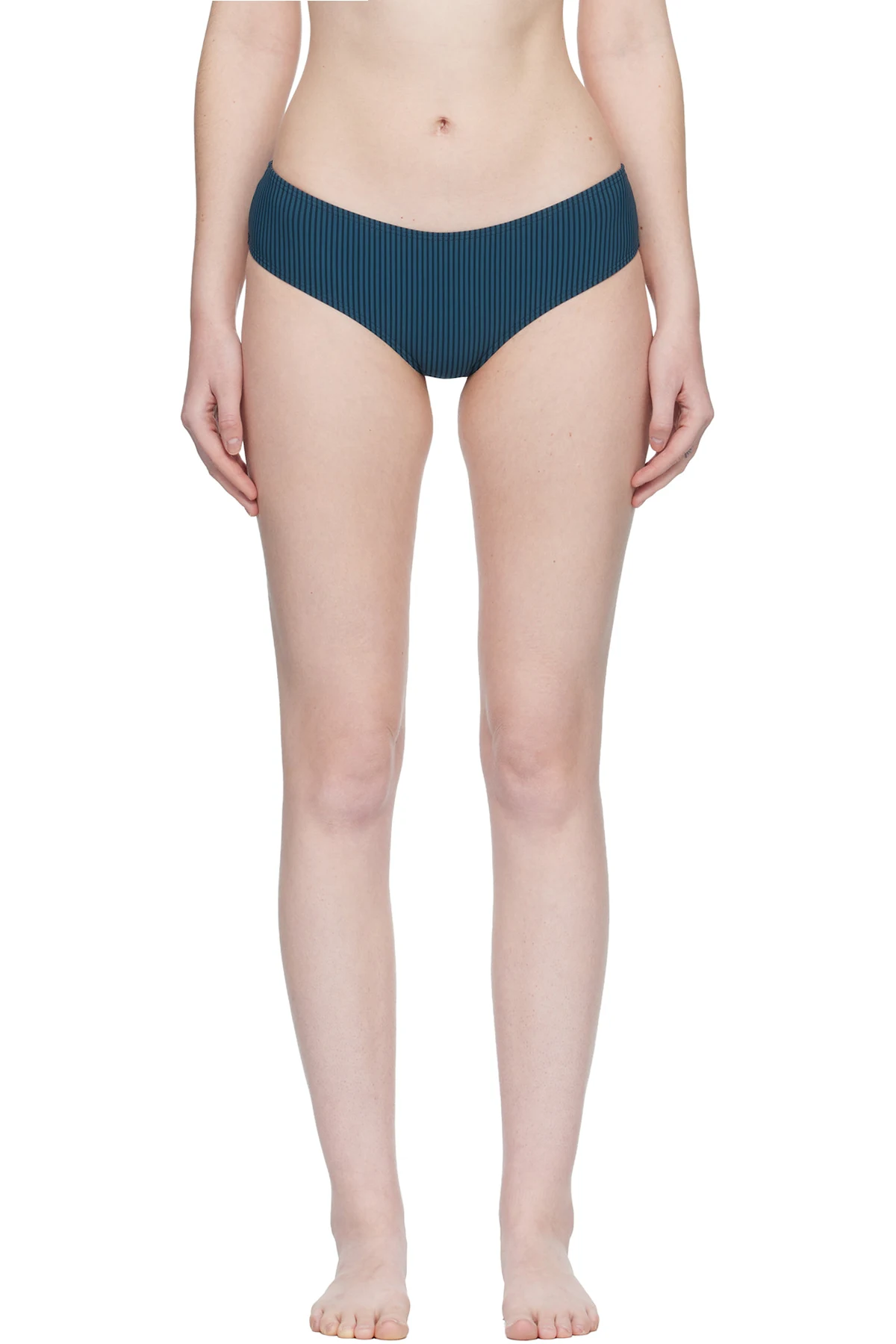 Blue Bream Stripe Bikini Bottom