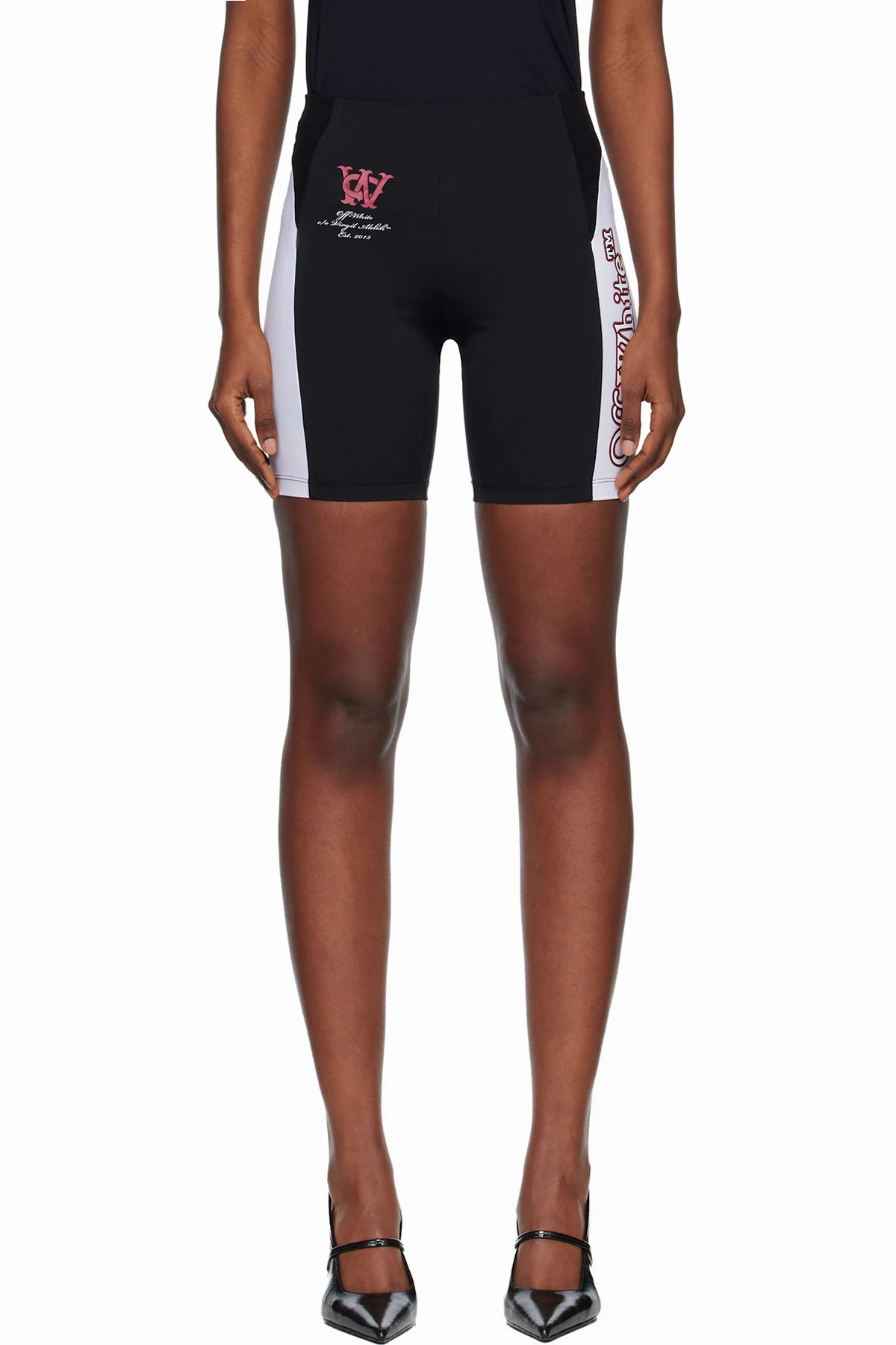 Black & White Tech Jer Serena Cycling Shorts