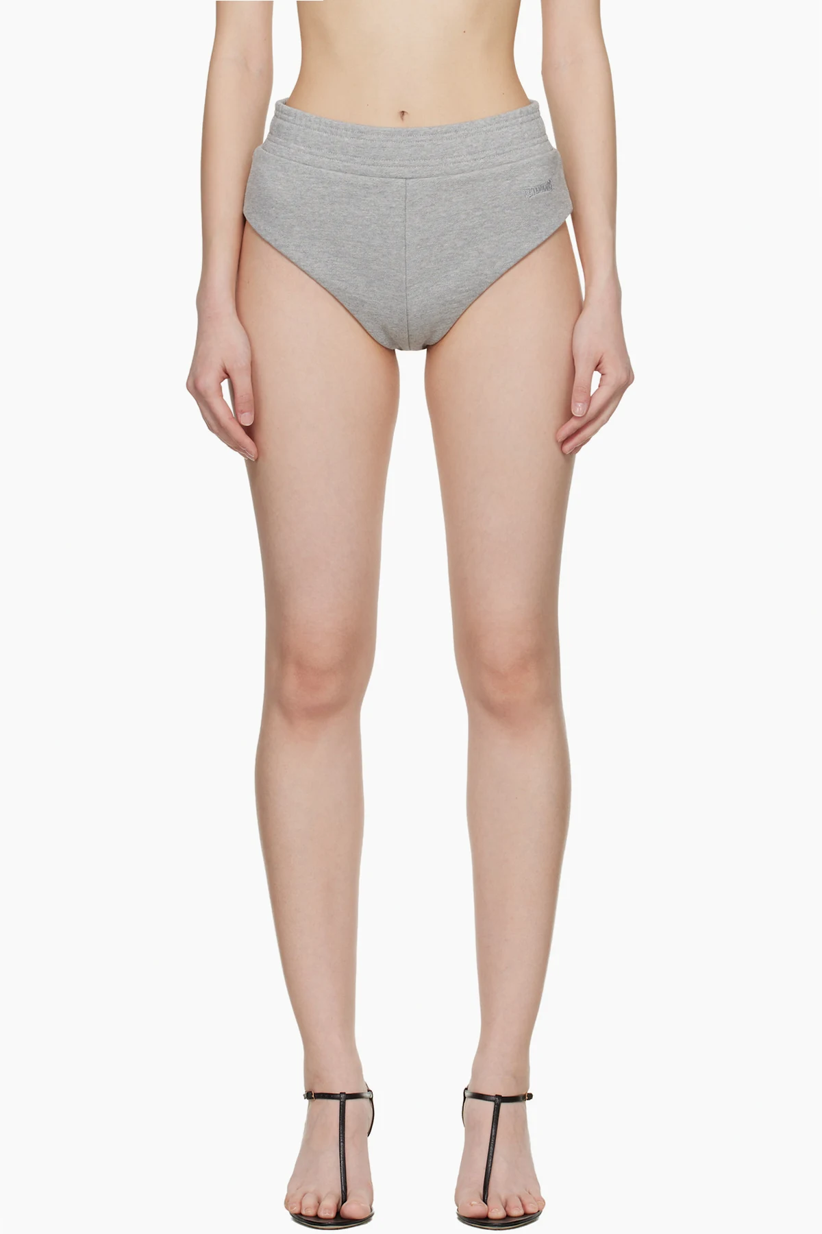 Gray Jersey Hot Shorts