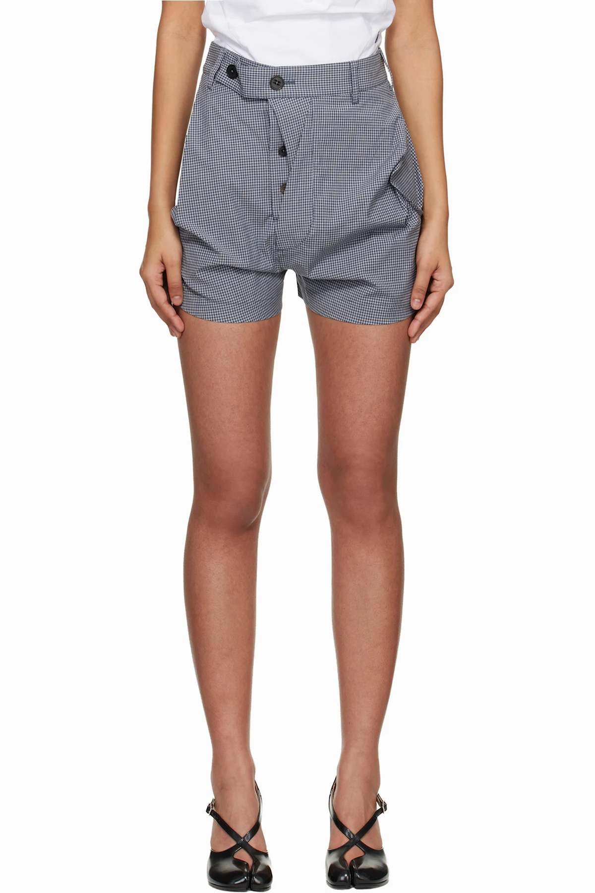 Gray Cotton Shorts