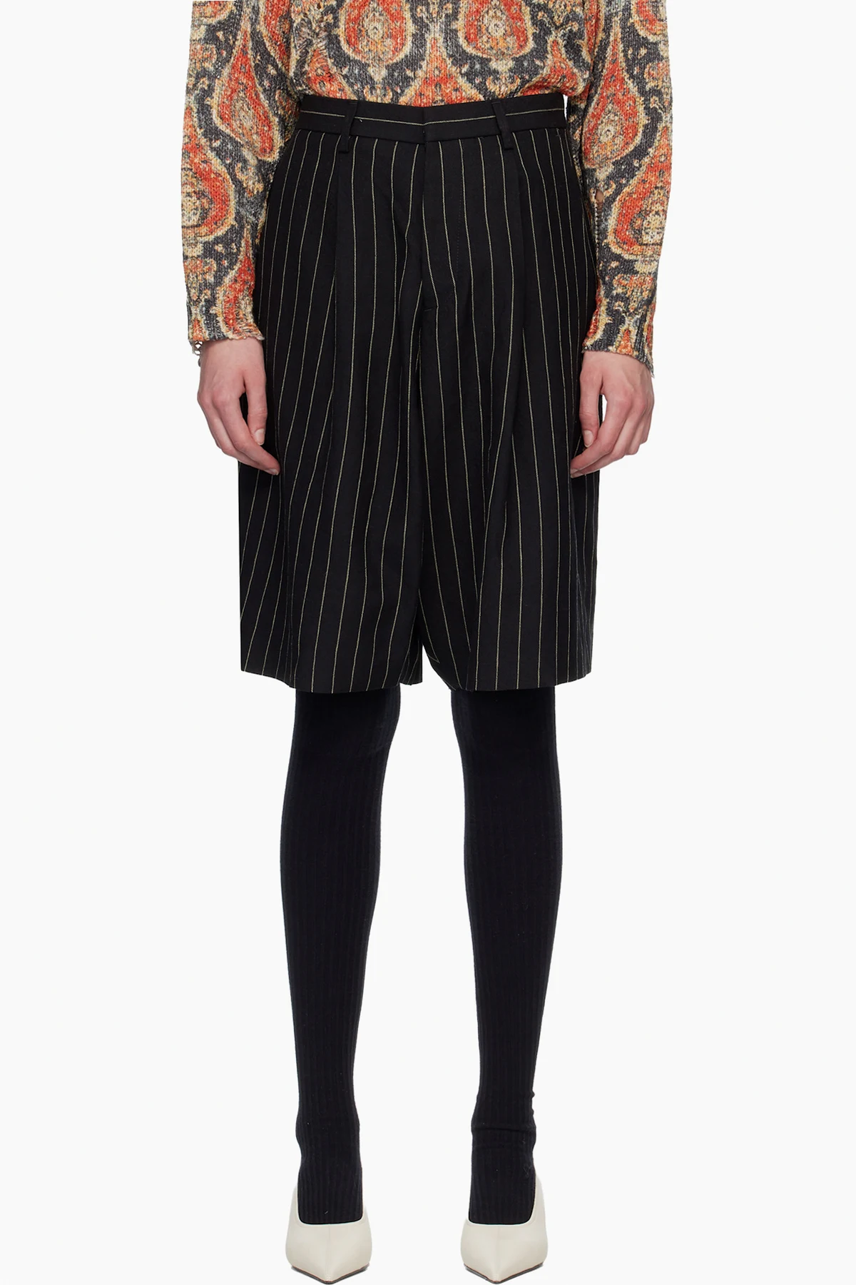 Black Jumbo Tailored Shorts