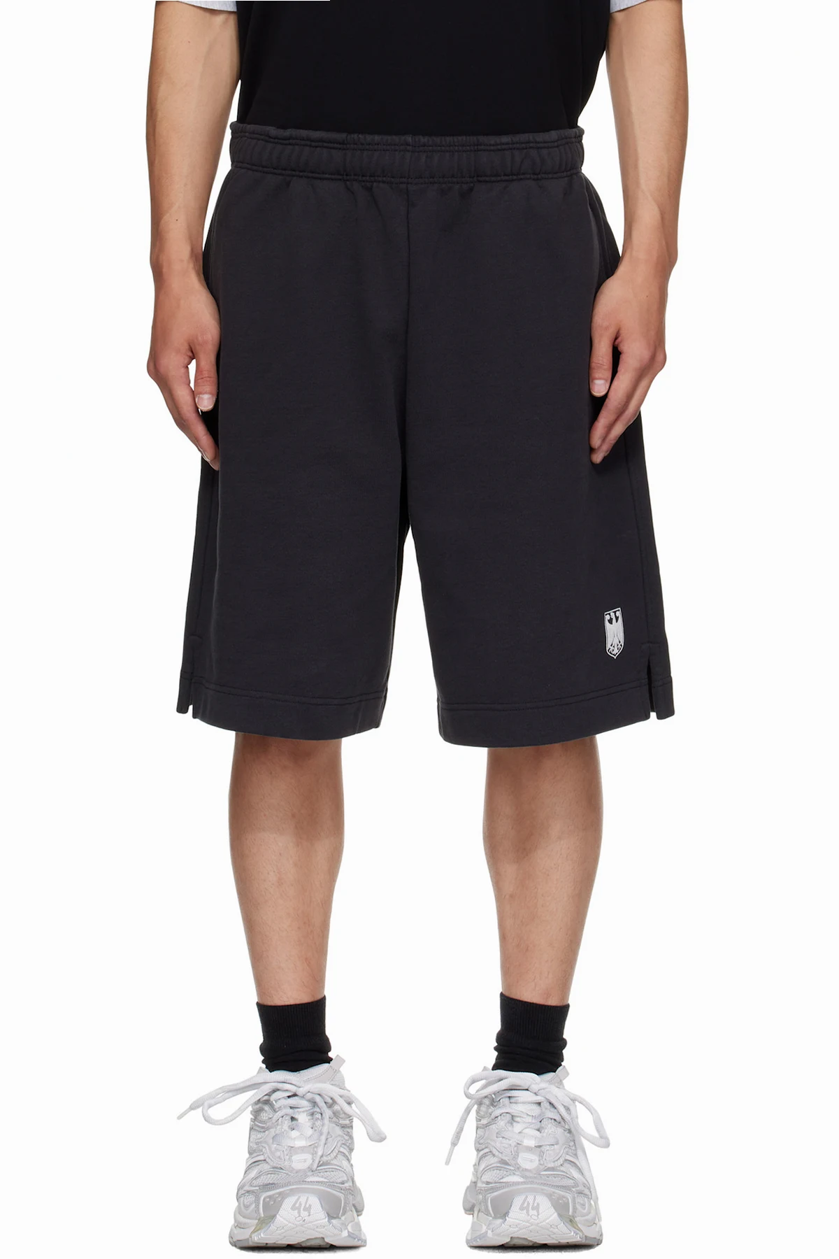 Black Polizei Molton Shorts