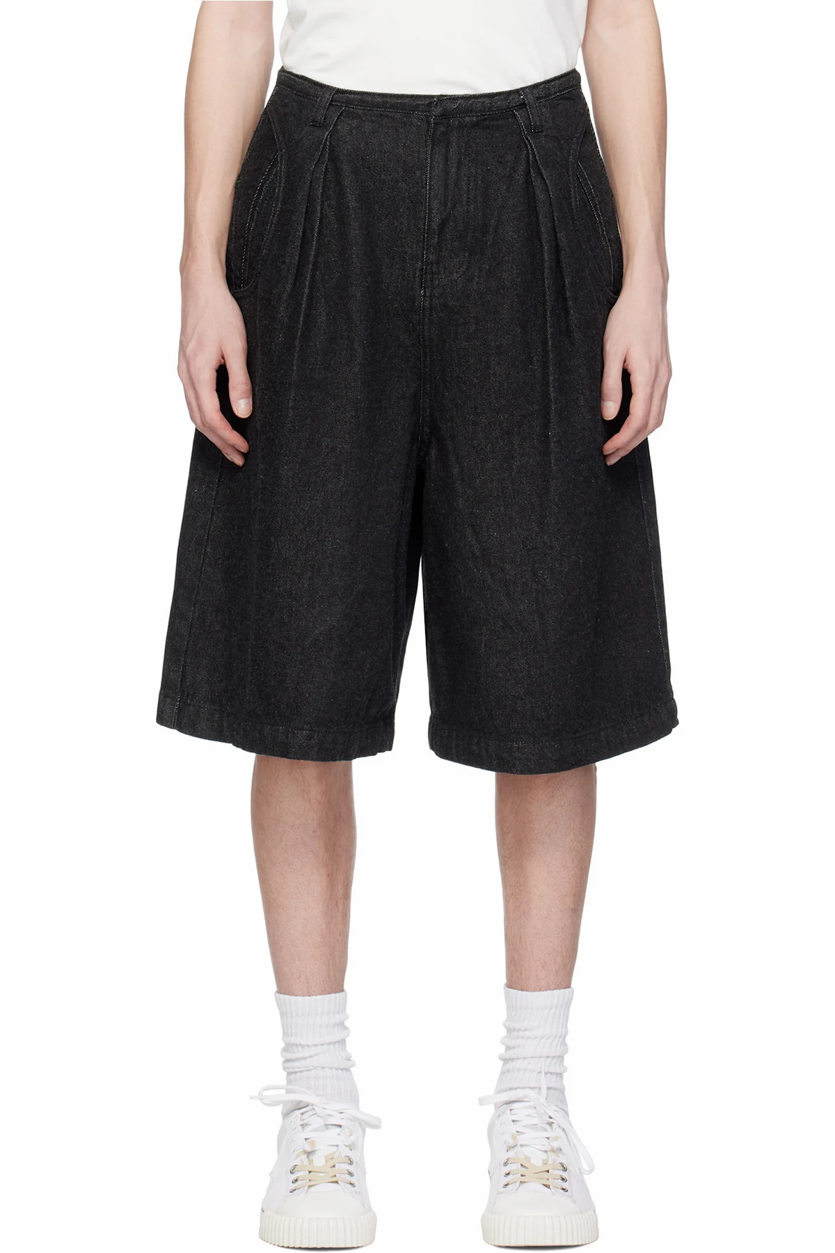 Black 0201 Denim Shorts