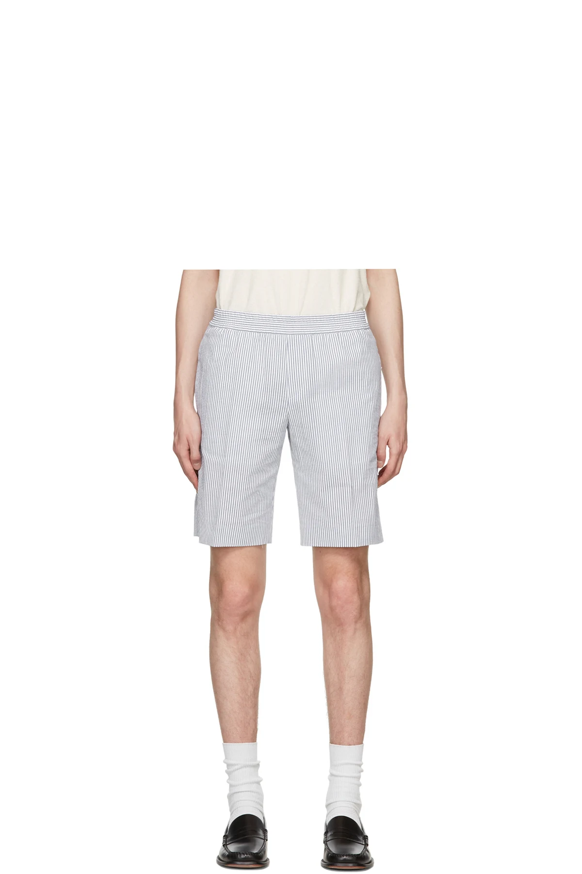 Blue Cotton Shorts