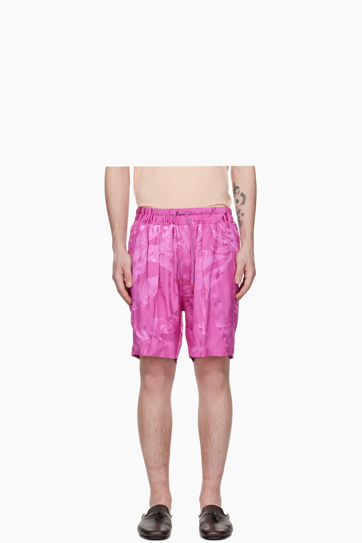 Pink Floral Shorts