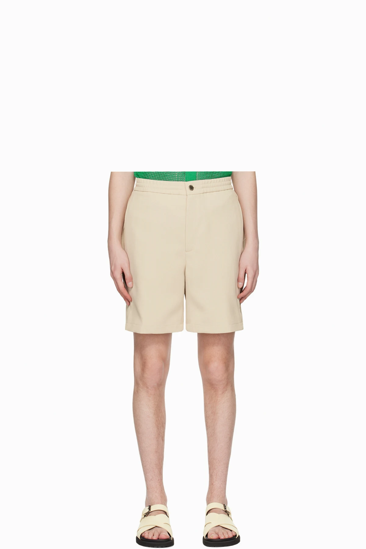 Beige Four-Pocket Shorts