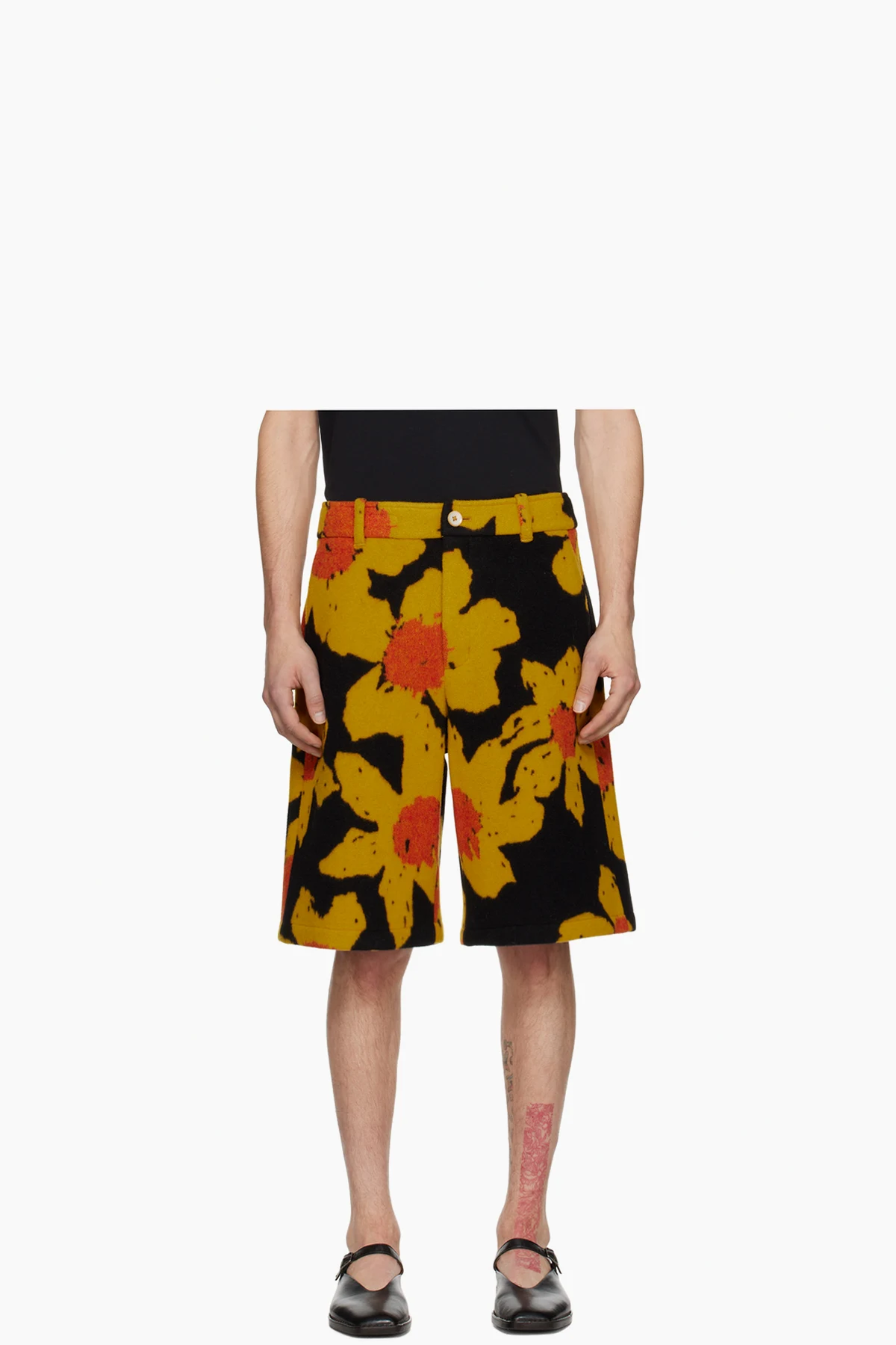 Black & Yellow Senna Shorts