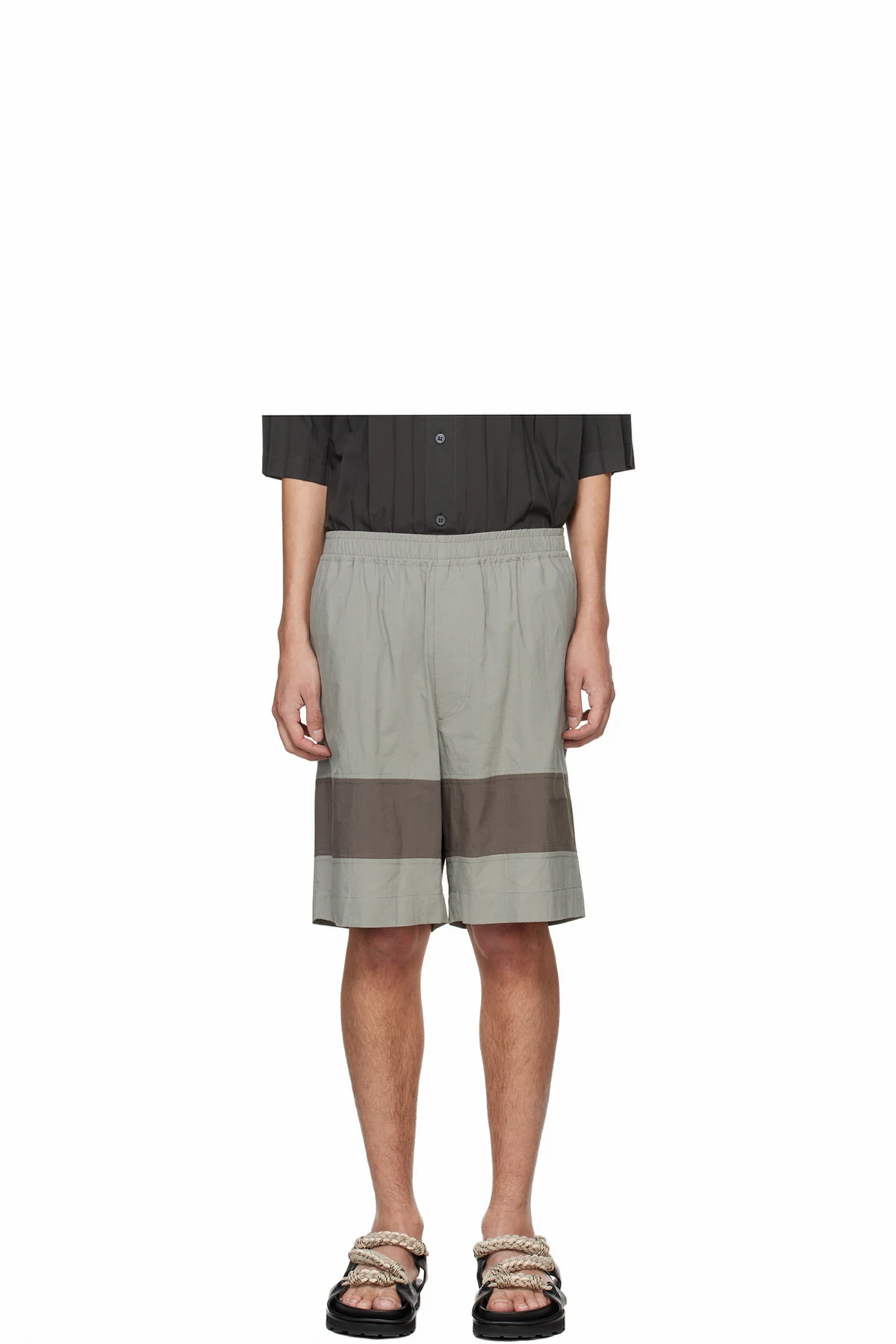 Gray Barrel Shorts