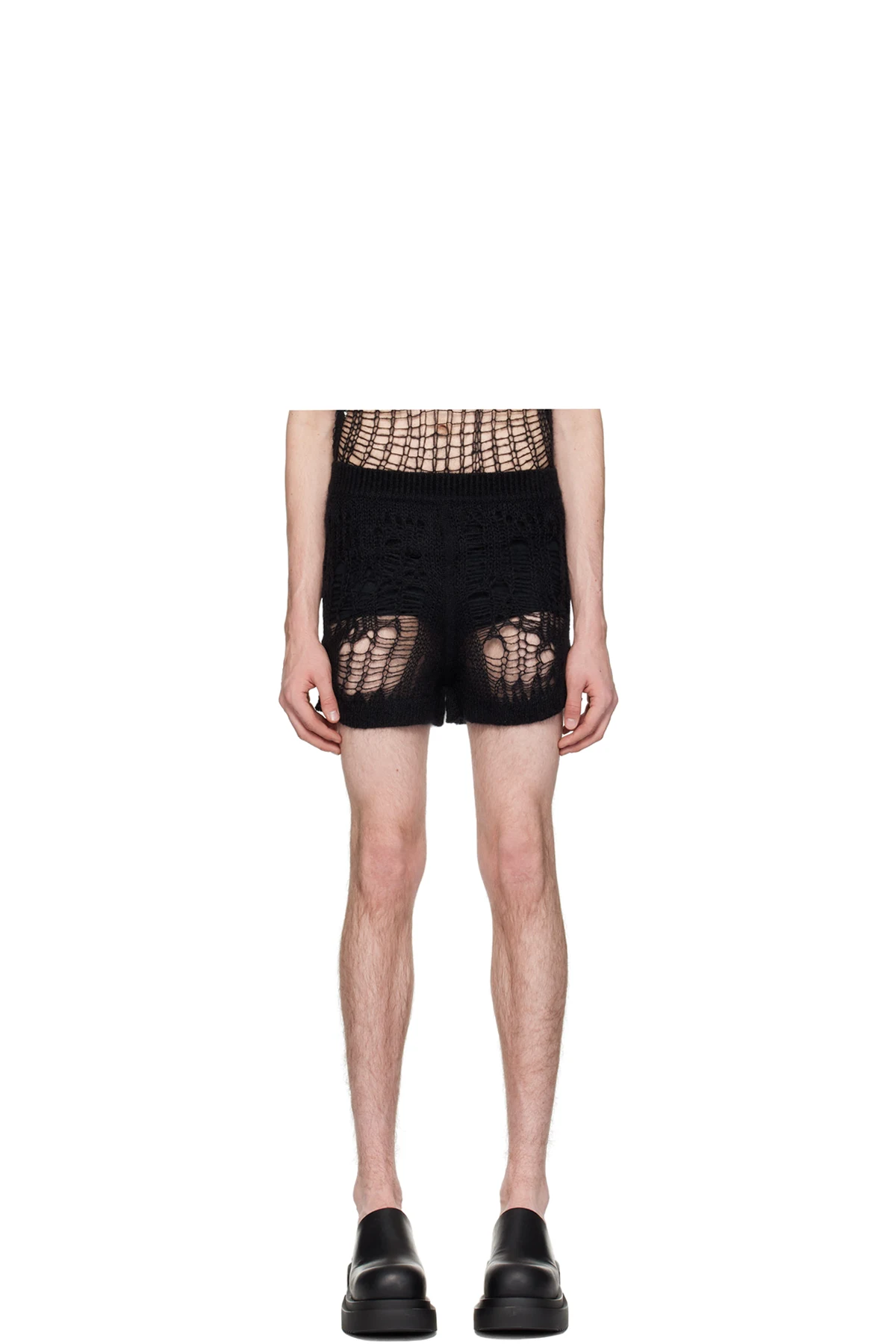Black Vented Shorts