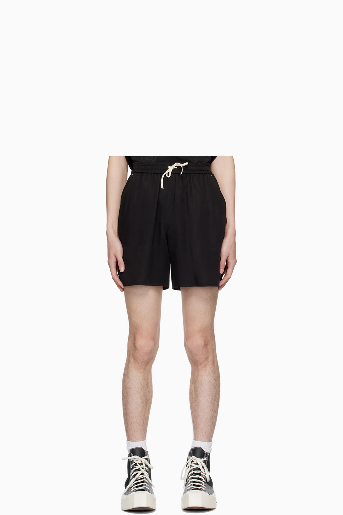 Black Drawstring Shorts