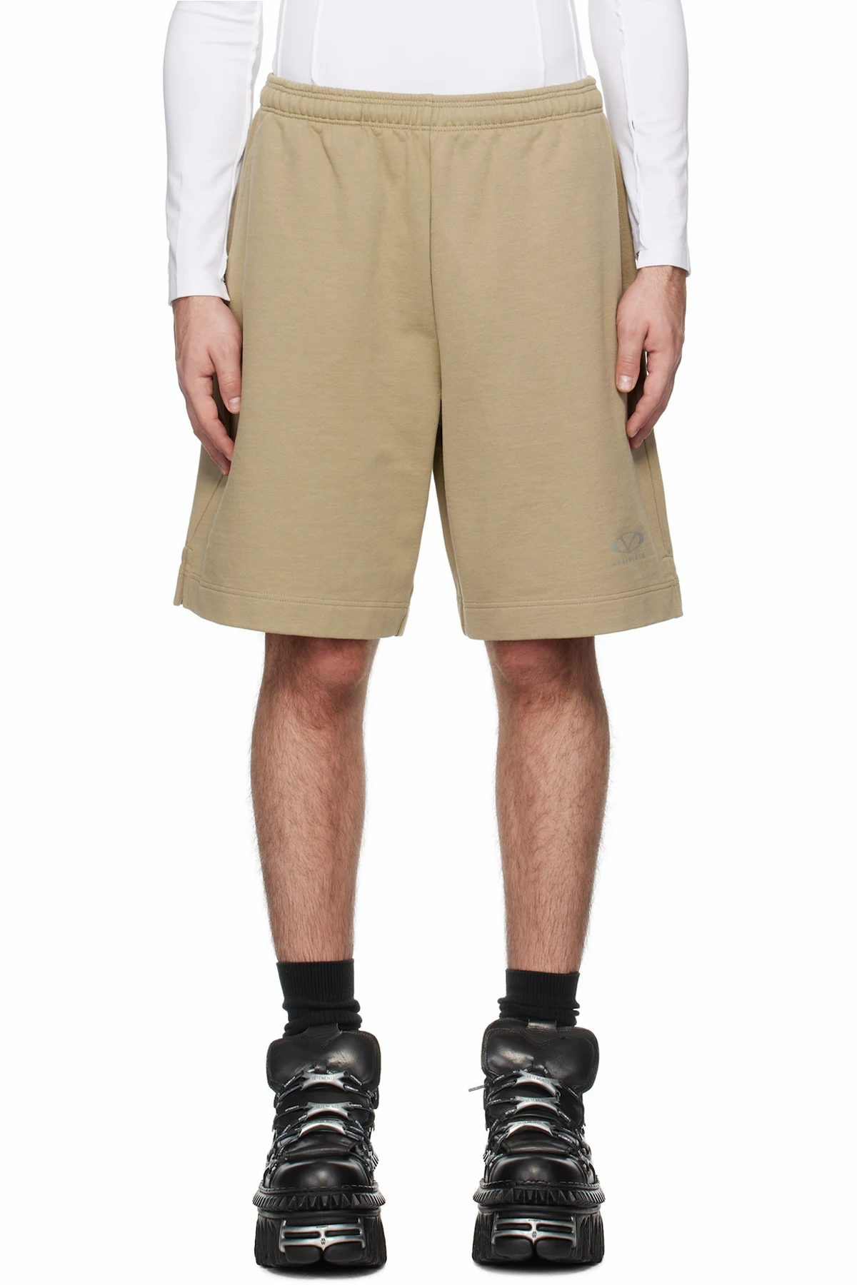 Khaki Oval Logo Shorts