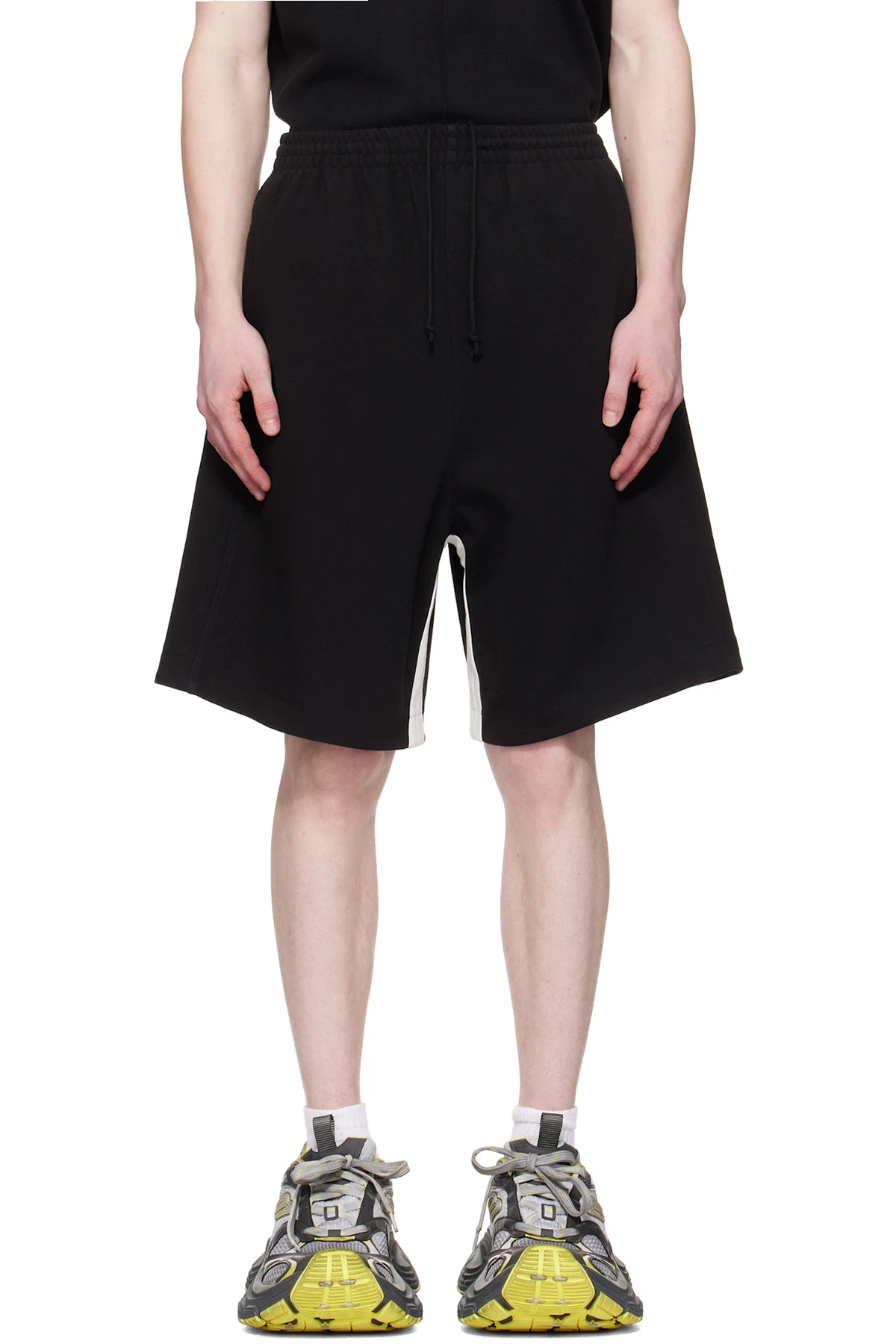 Black Contrast Track Shorts