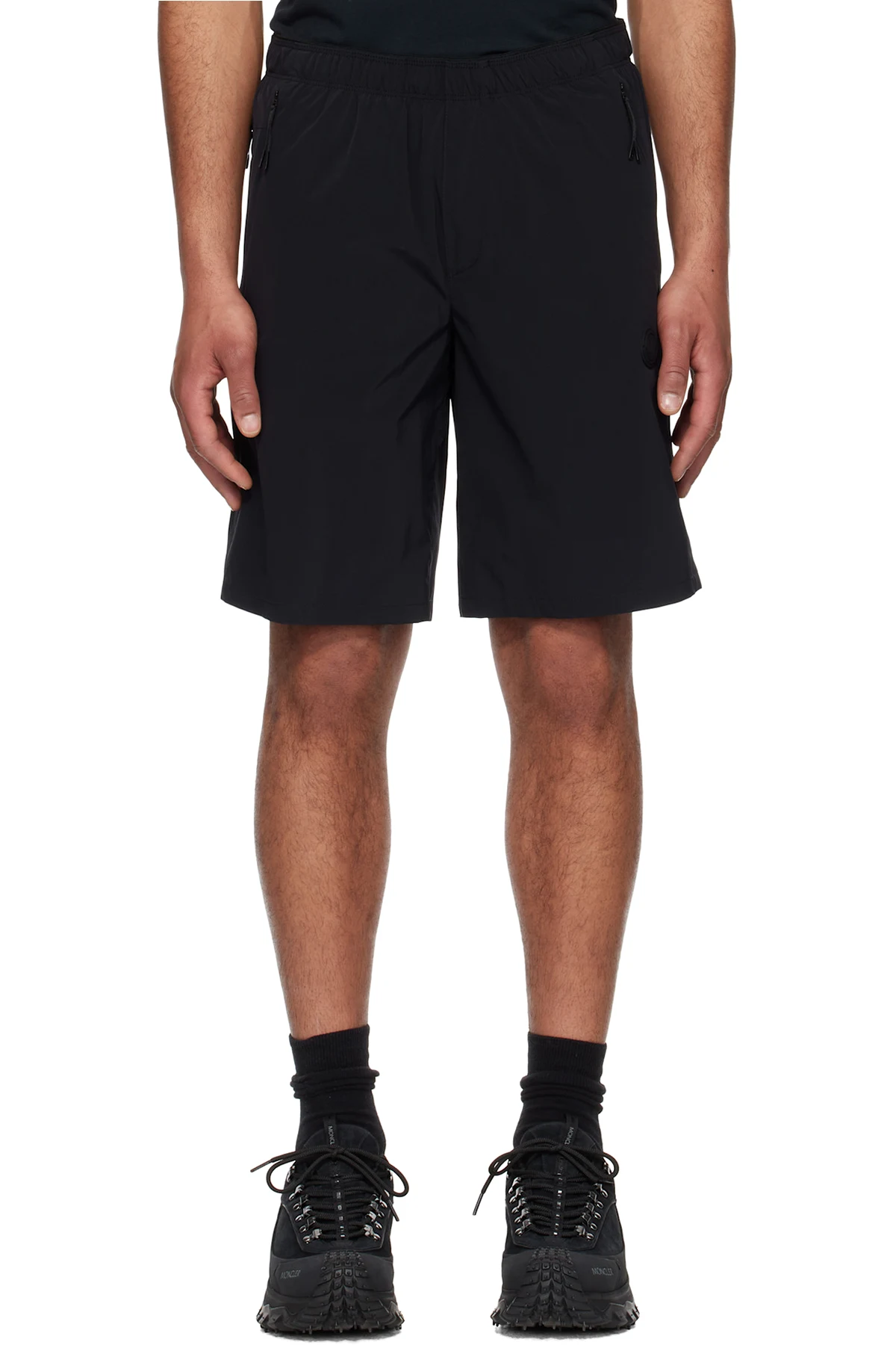 Black Logo Patch Shorts
