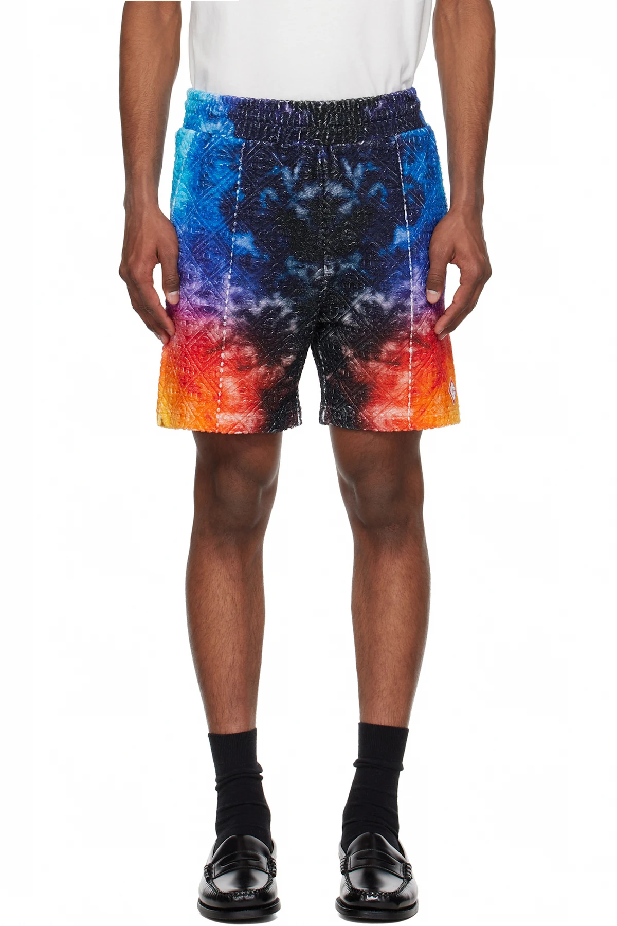 Multicolor Gradient Towelling Shorts