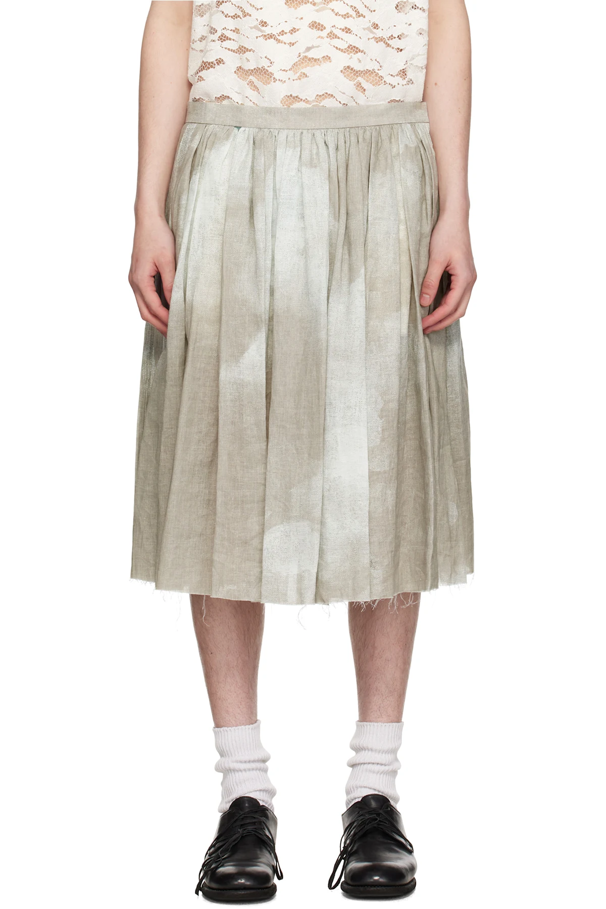 Beige UC1E4604-2 Skirt