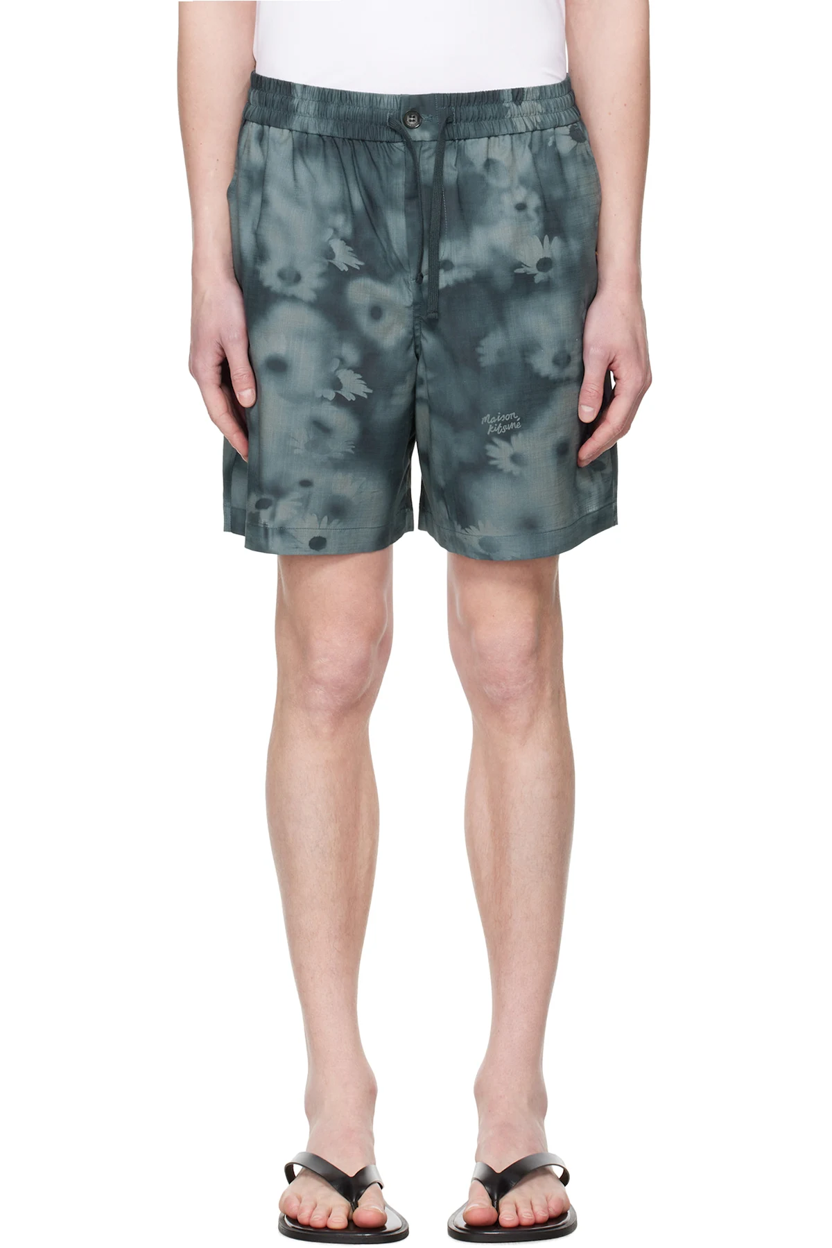 Blue Elasticated Shorts