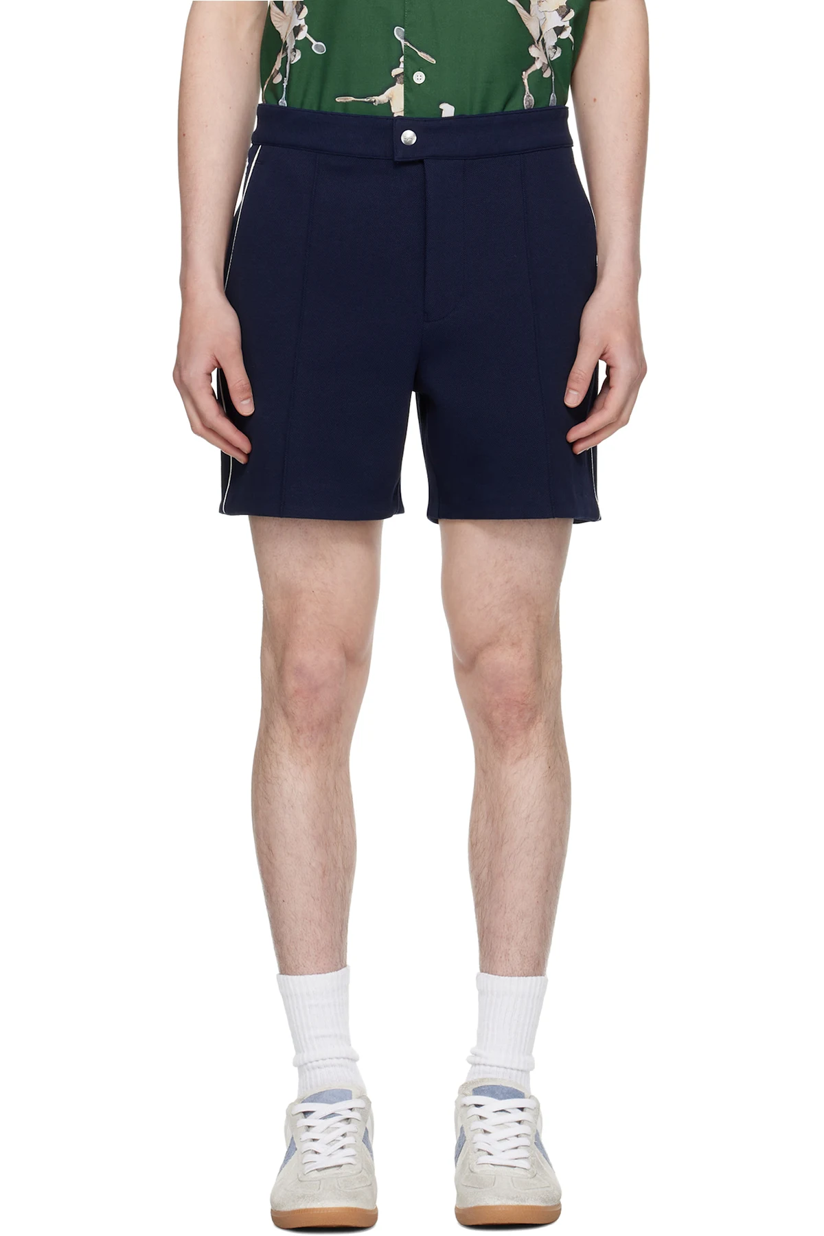 Navy Elevated Tennis Shorts