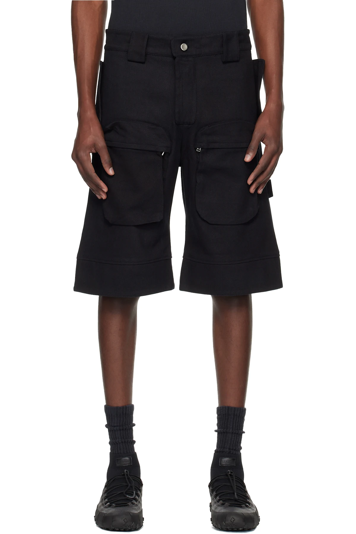 Black Cargo Shorts