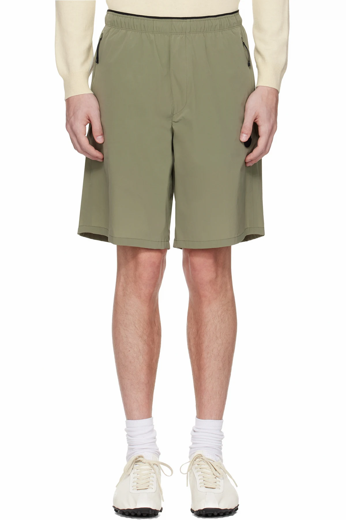 Khaki Matt B Swim Shorts