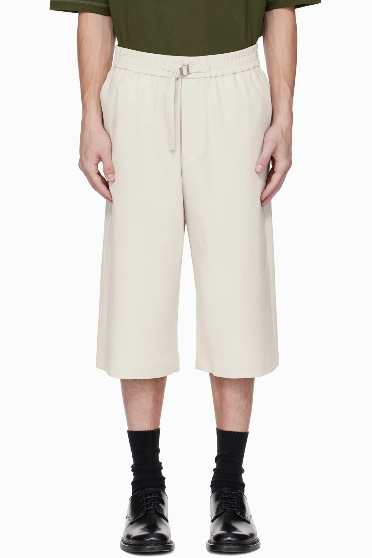 Gray Elasticated Large Shorts