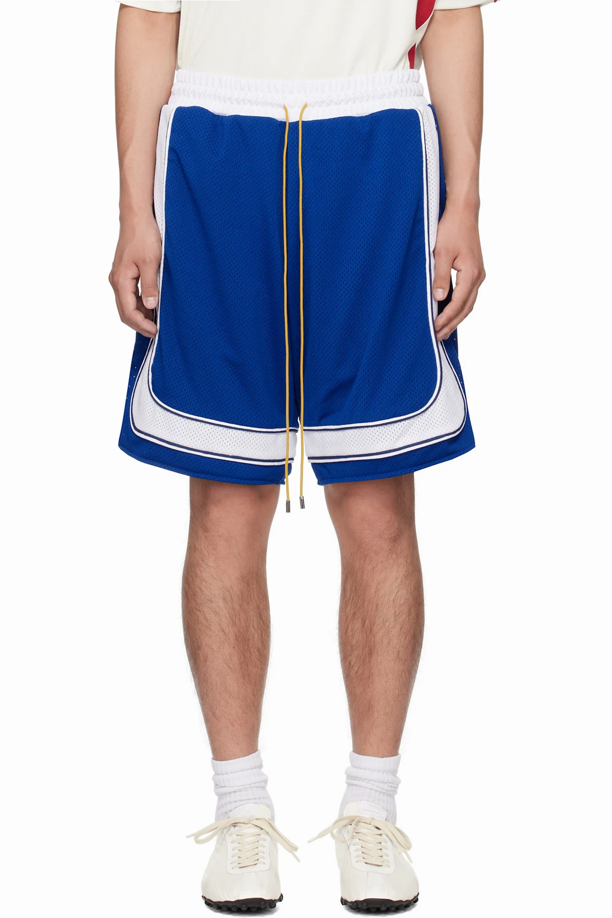 Blue & White Como Basketball Shorts