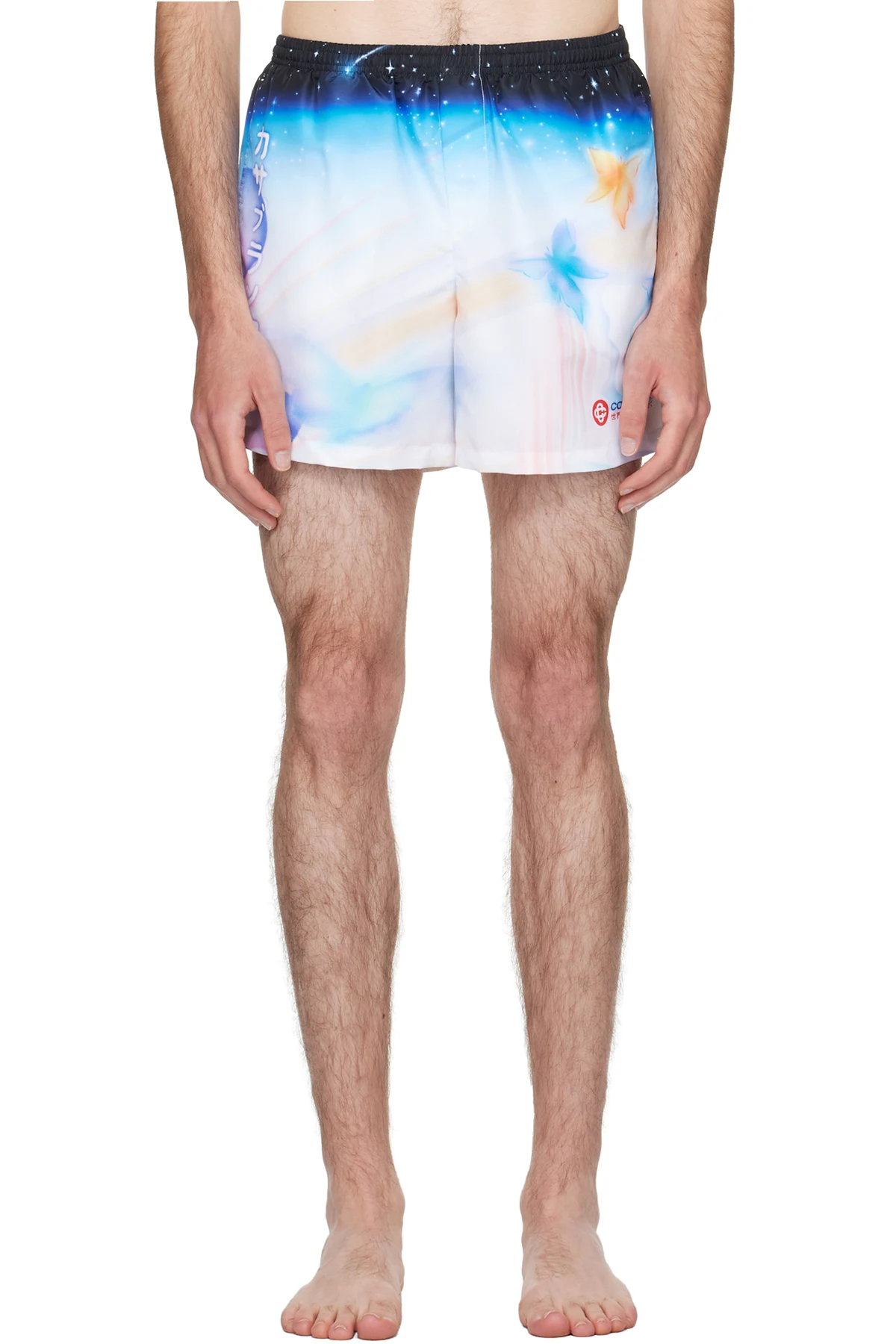 Multicolor Printed Swim Shorts