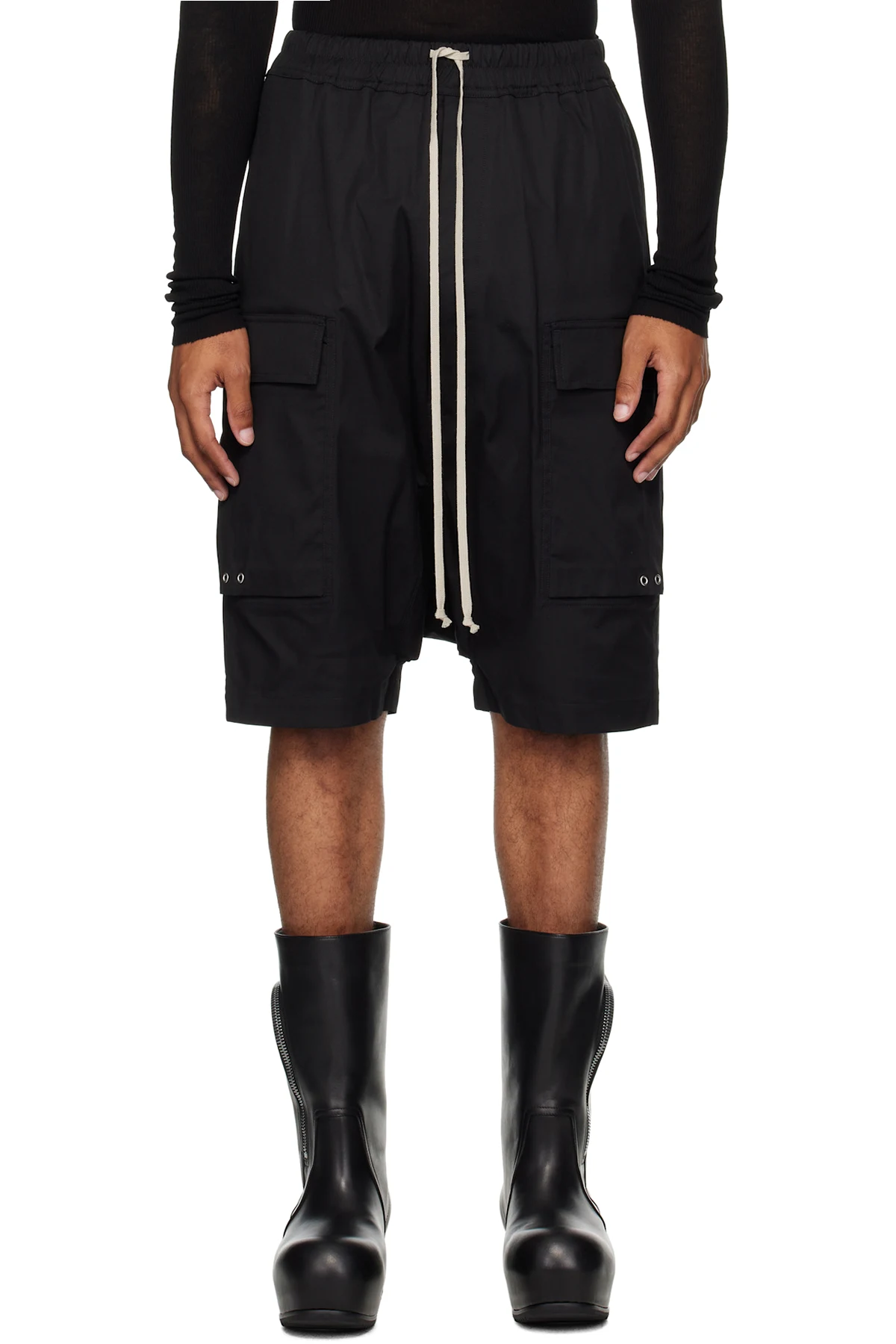 Black Concordians Cargo Pods Shorts