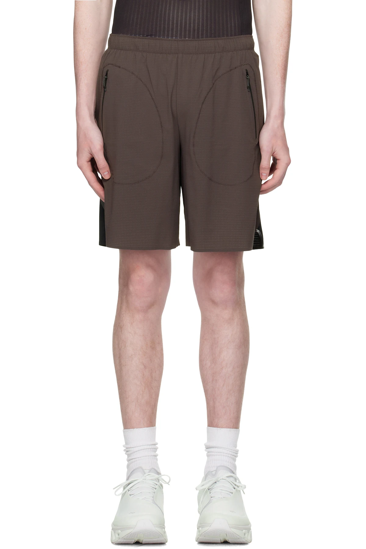 Gray & Black Long Summer Shorts