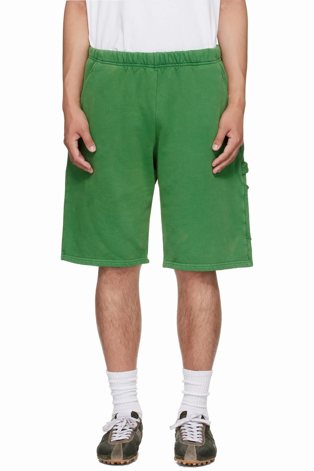 Green Heavyweight Utility Shorts