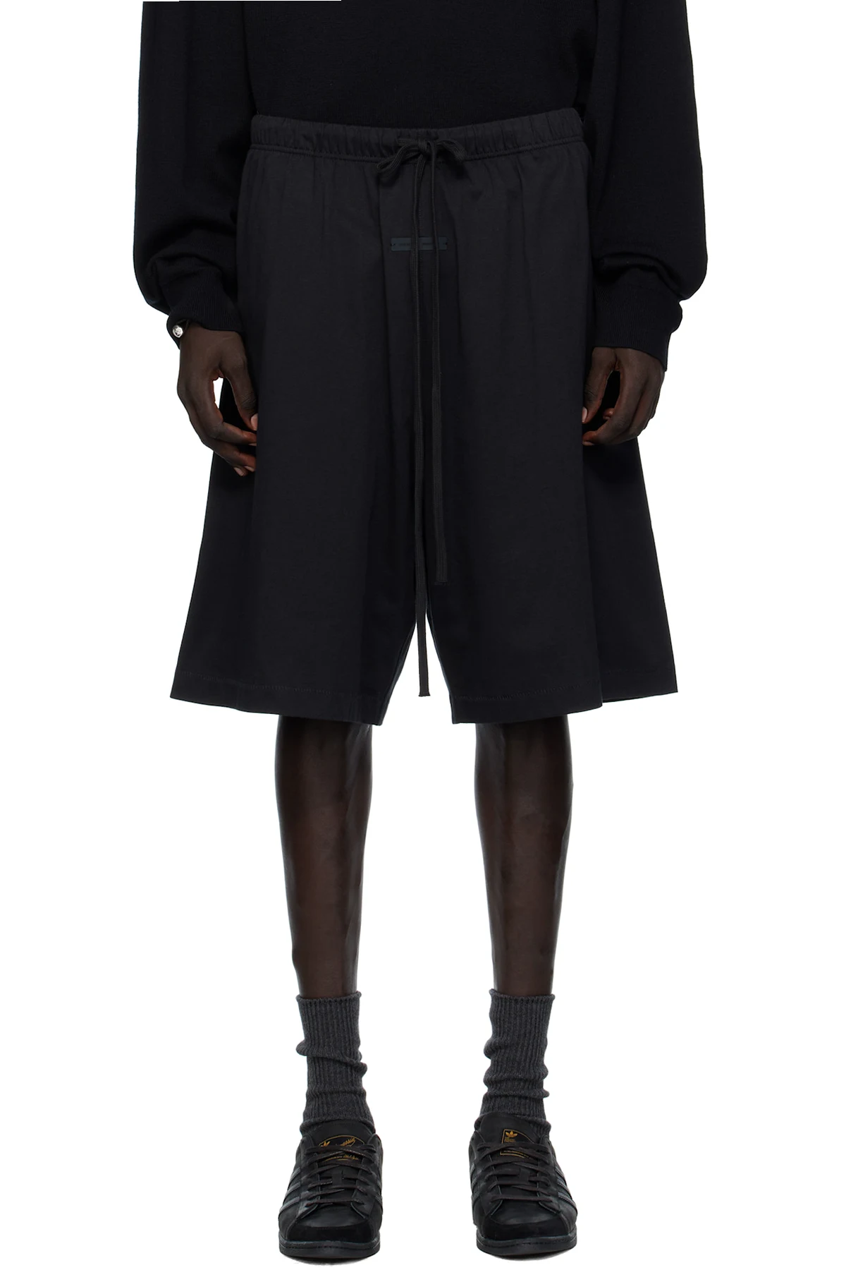 Black Basketball Jersey Shorts