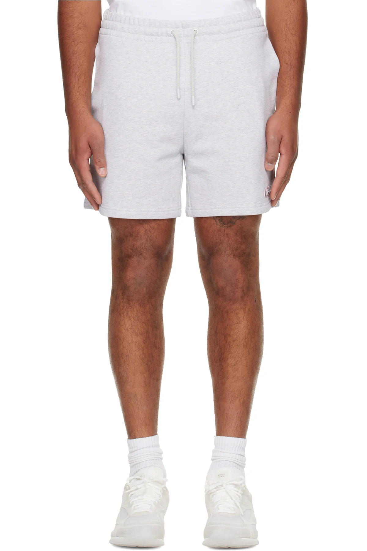 Gray 'Casablanca' Logo Patch Shorts