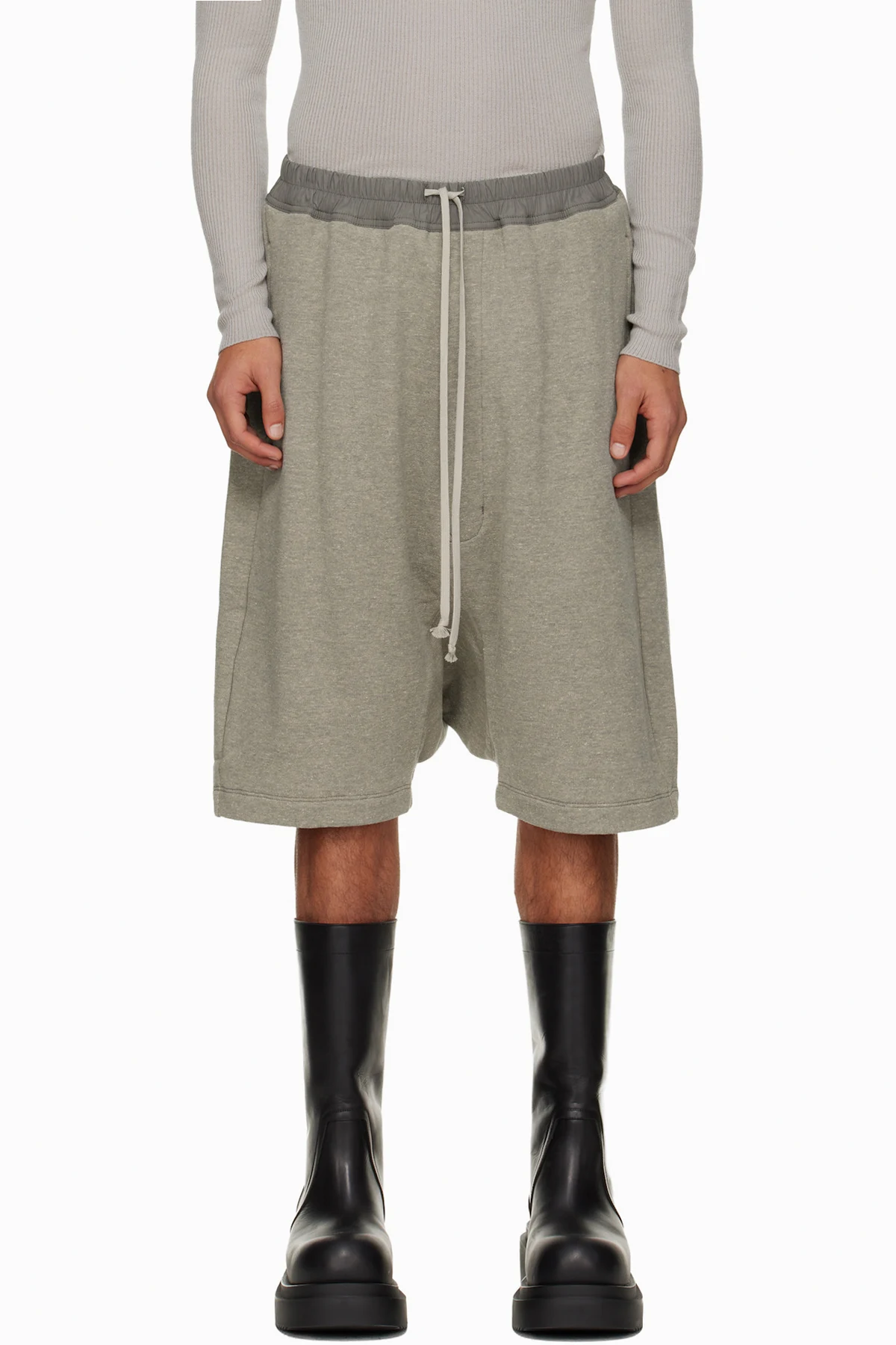 Gray Concordians Drawstring Pods Shorts