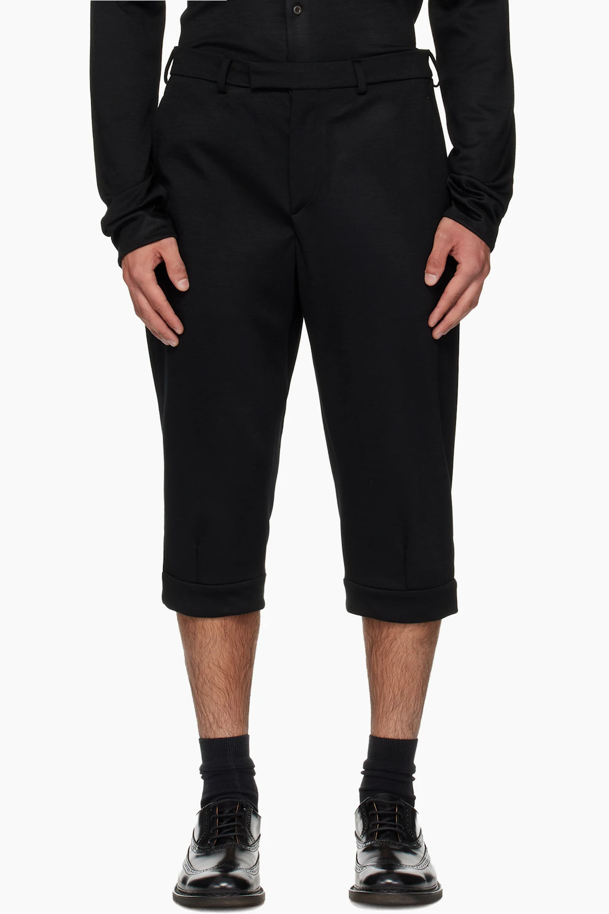 Black Knickerbocker Shorts