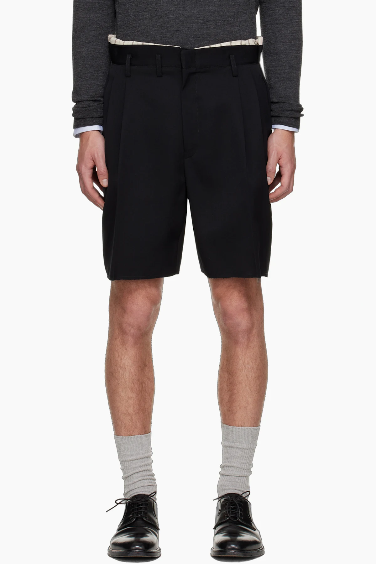 Black Tailored Shorts