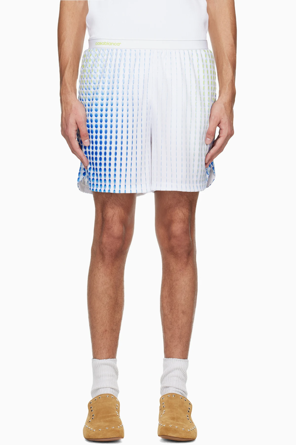 White Tennis Tech Shorts