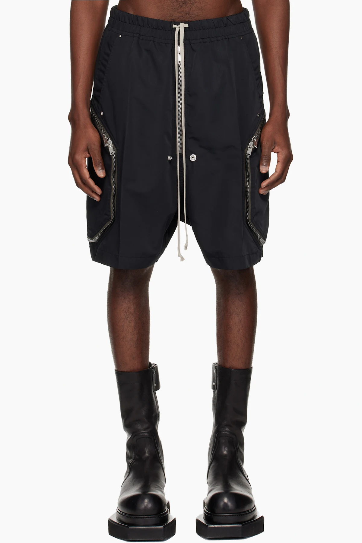 Black Temple Heizer Bela Shorts