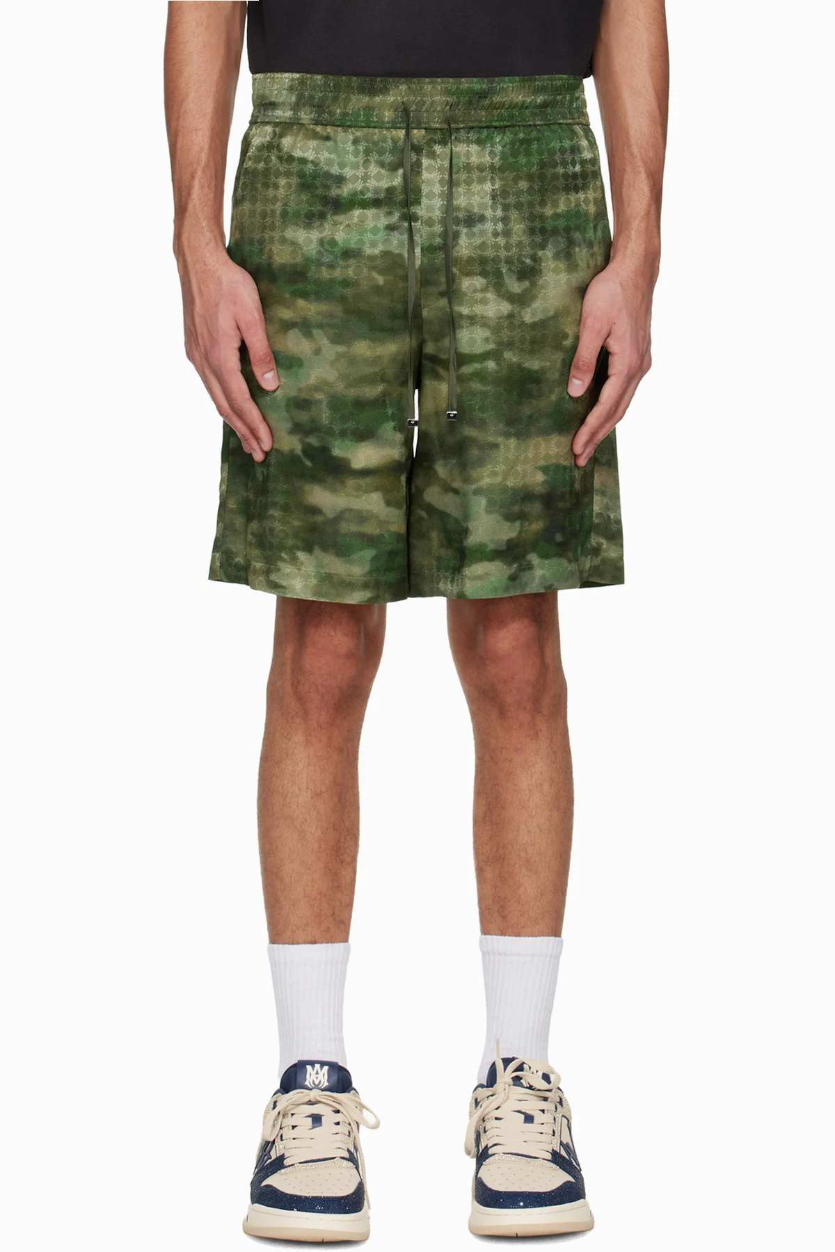 Green MA Quad Camo Shorts