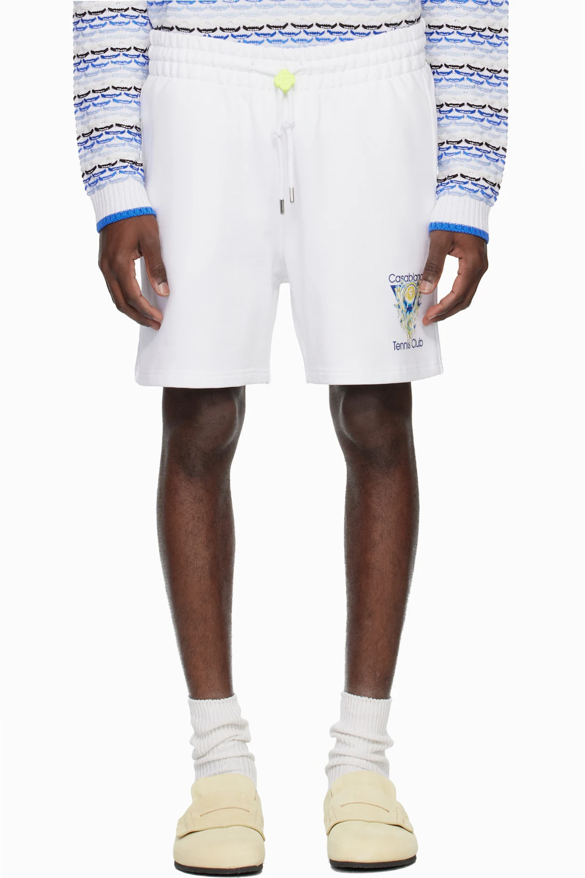 White Tennis Club Icon Sweat Shorts