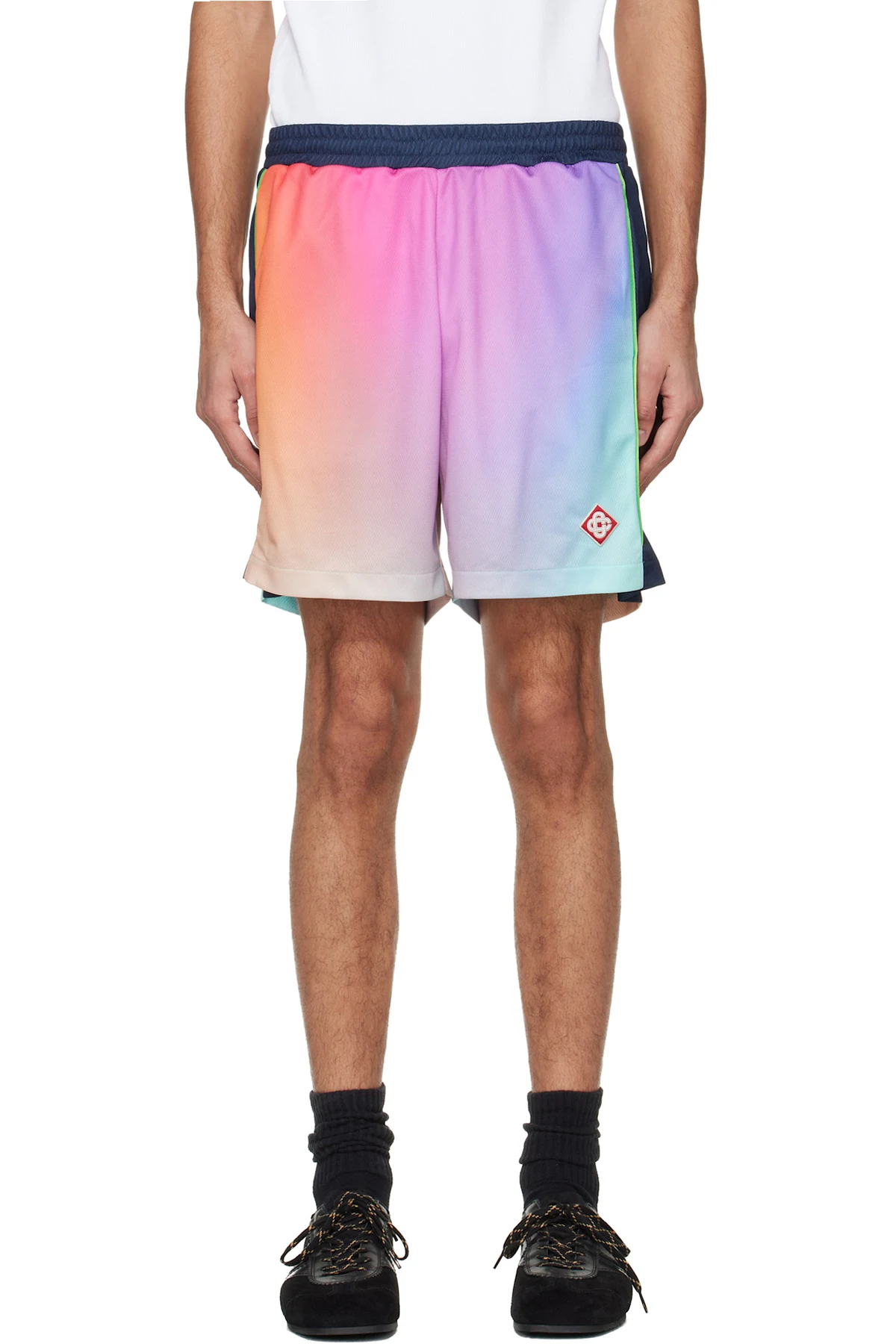 Multicolor Football Shorts