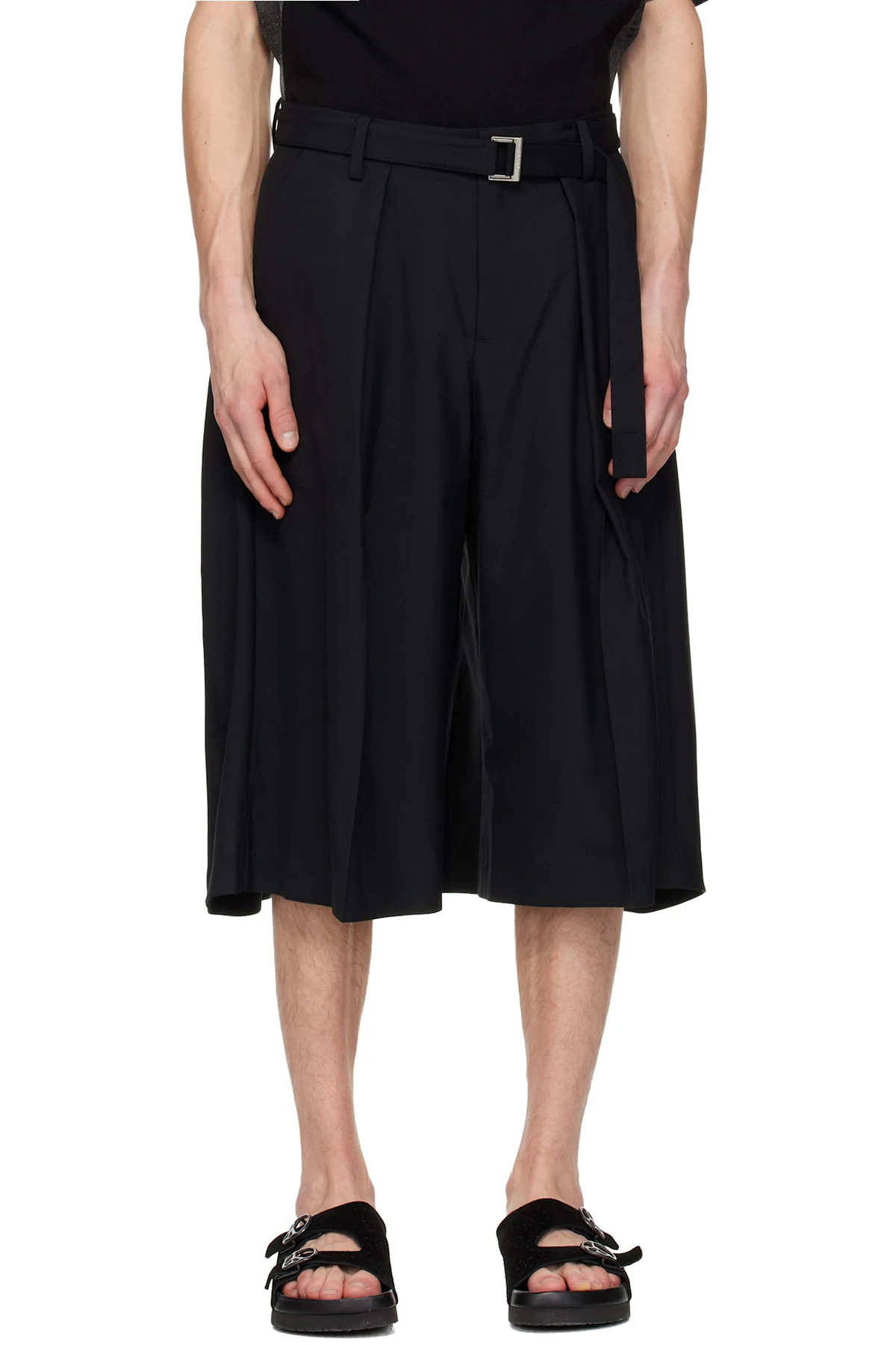 Black Suiting Shorts