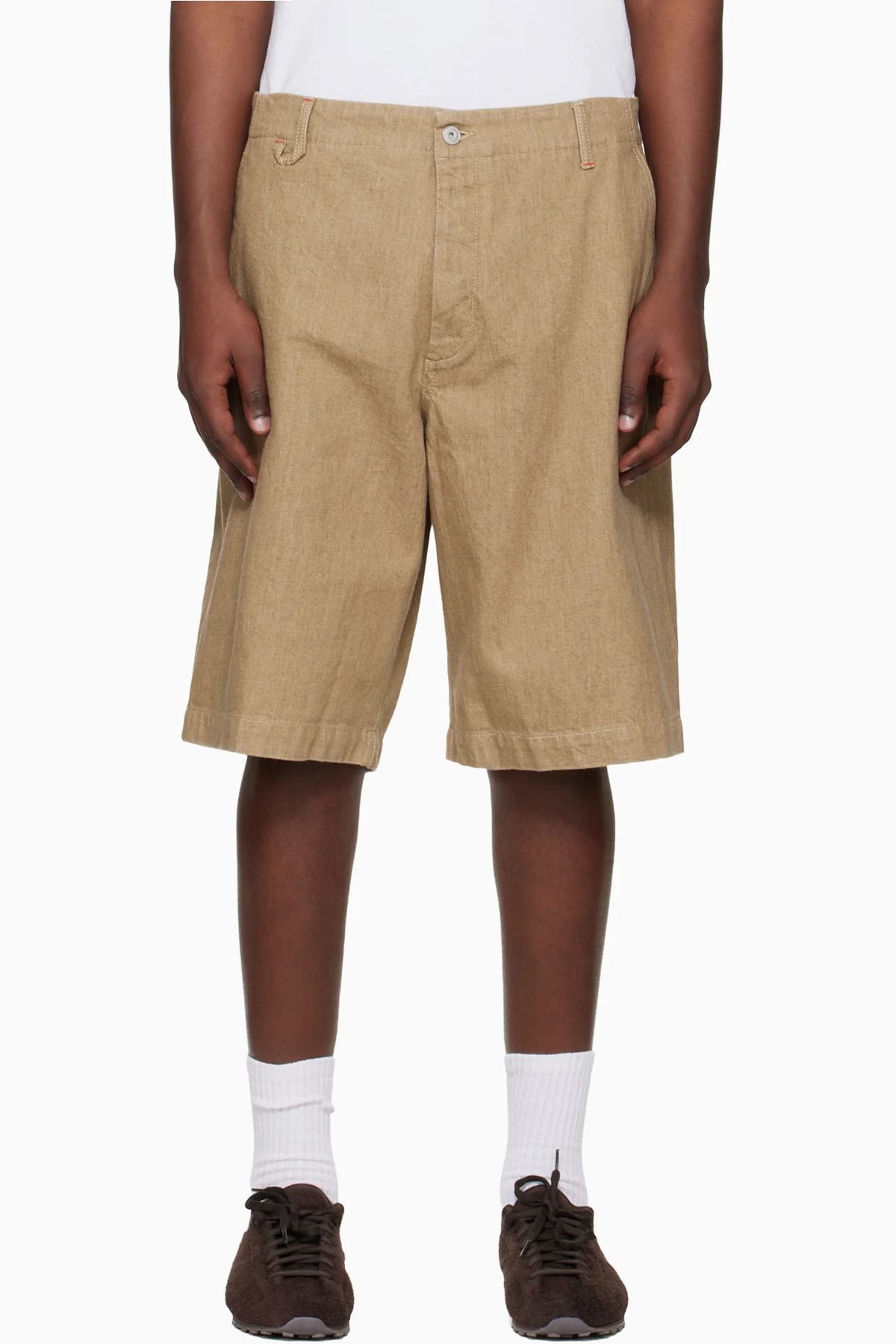 Beige 'Le Short De-Nimes Pastro' Denim Shorts