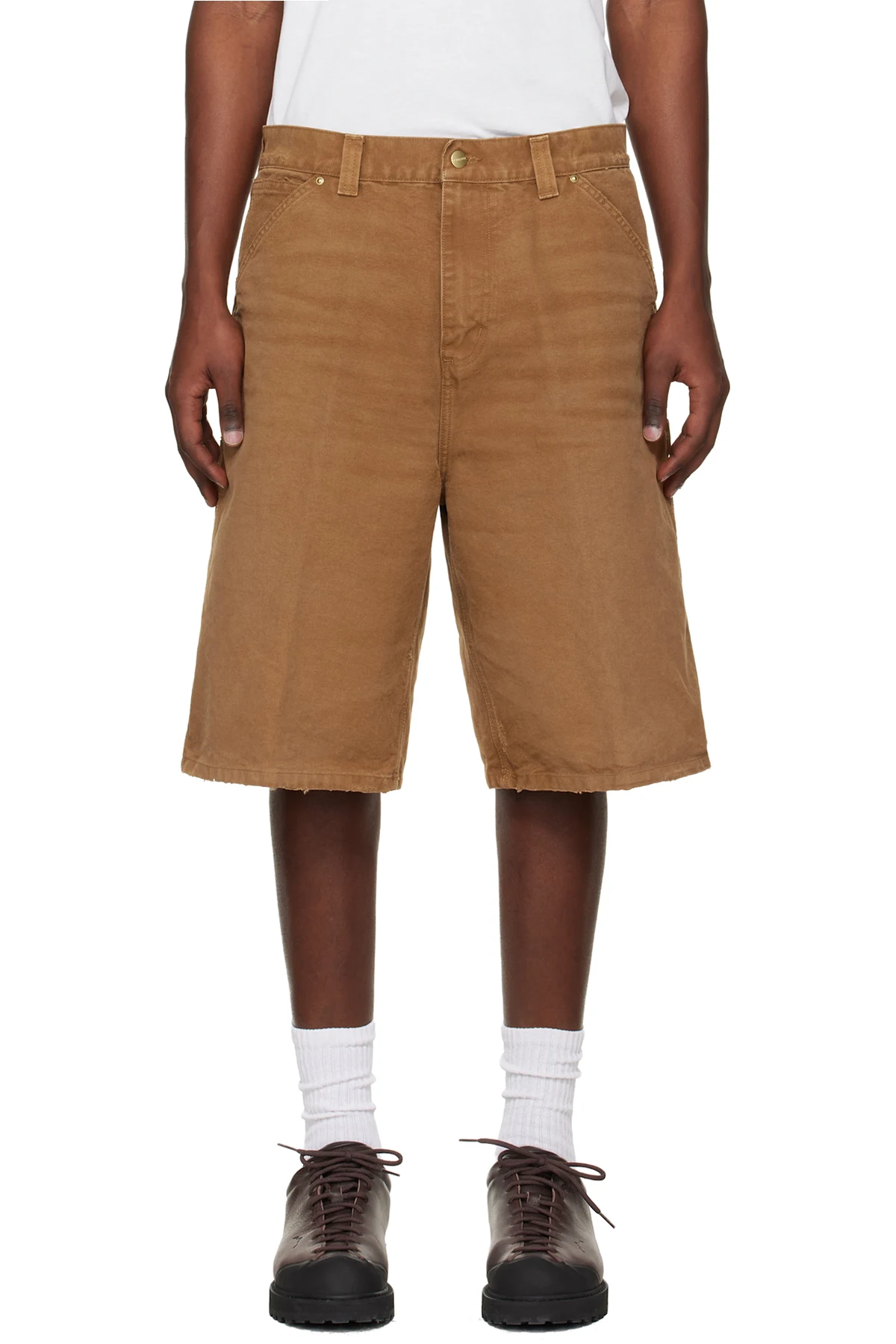 Brown OG Double Knee Shorts