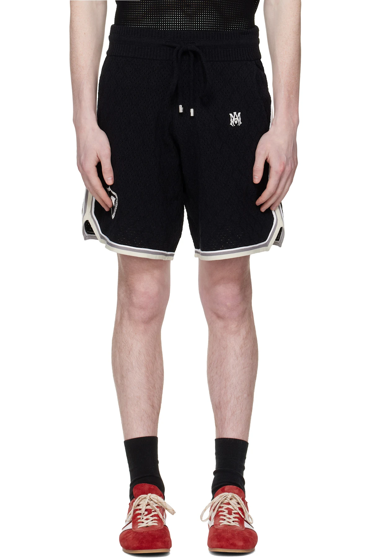 Black 'Amiri' Sport Crest Shorts