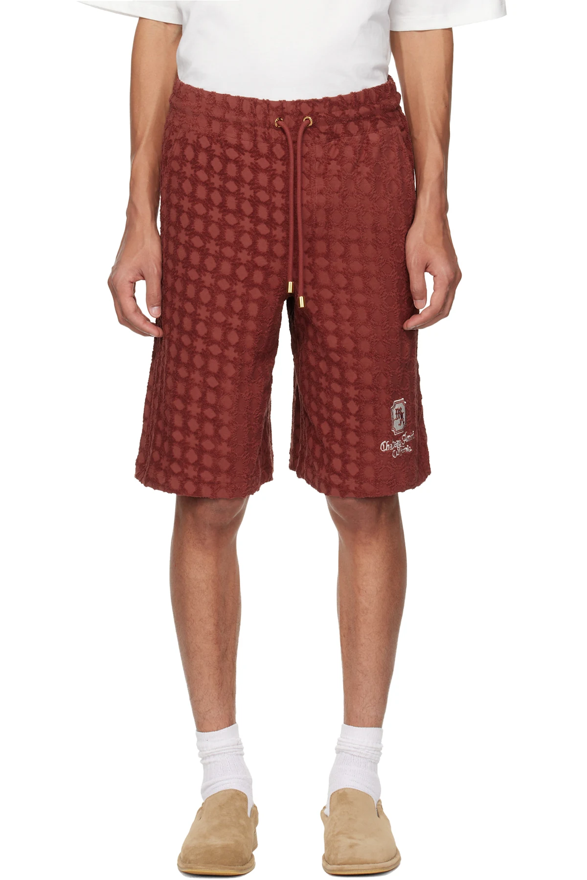 Red MA Chateau Oversized Shorts