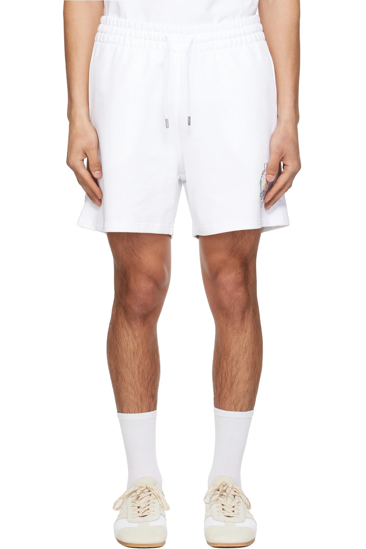 White 'Casa Way' Sweat Shorts