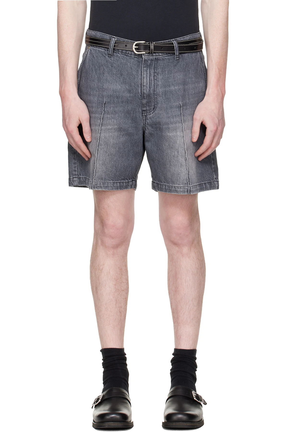 Gray Ceremony Denim Shorts