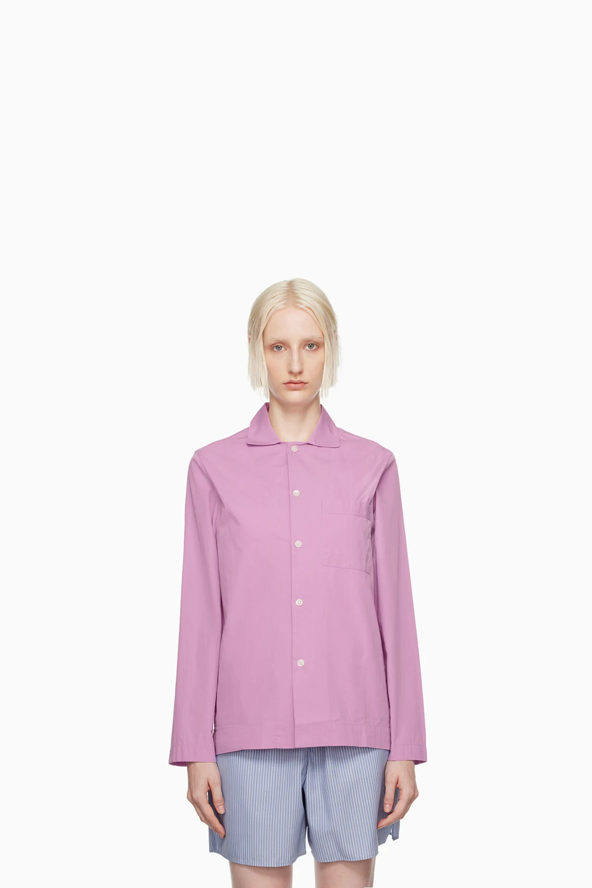 Purple Long Sleeve Pyjama Shirt