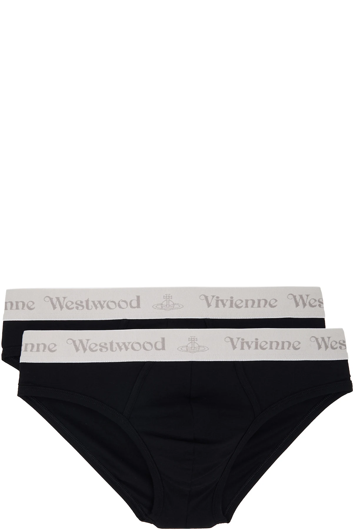 Two-Pack Black Slip Band Briefs