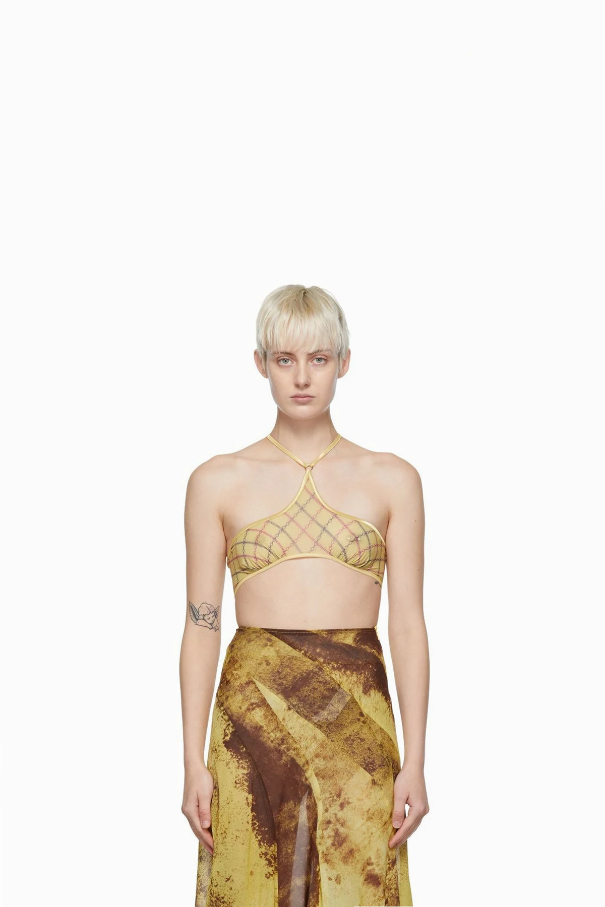 SSENSE Exclusive Yellow Bra