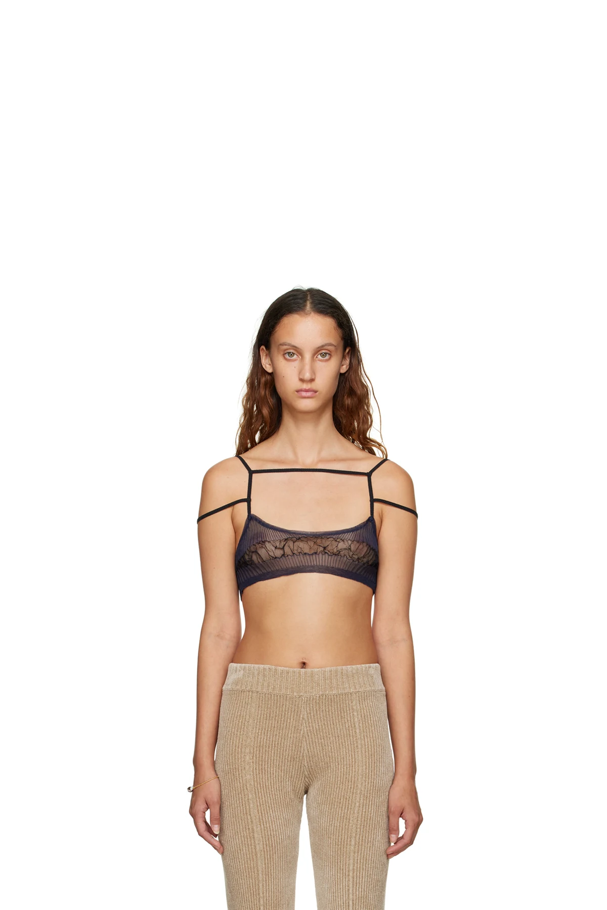 Navy Le Papier 'Le Bandeau Sognu' Bra